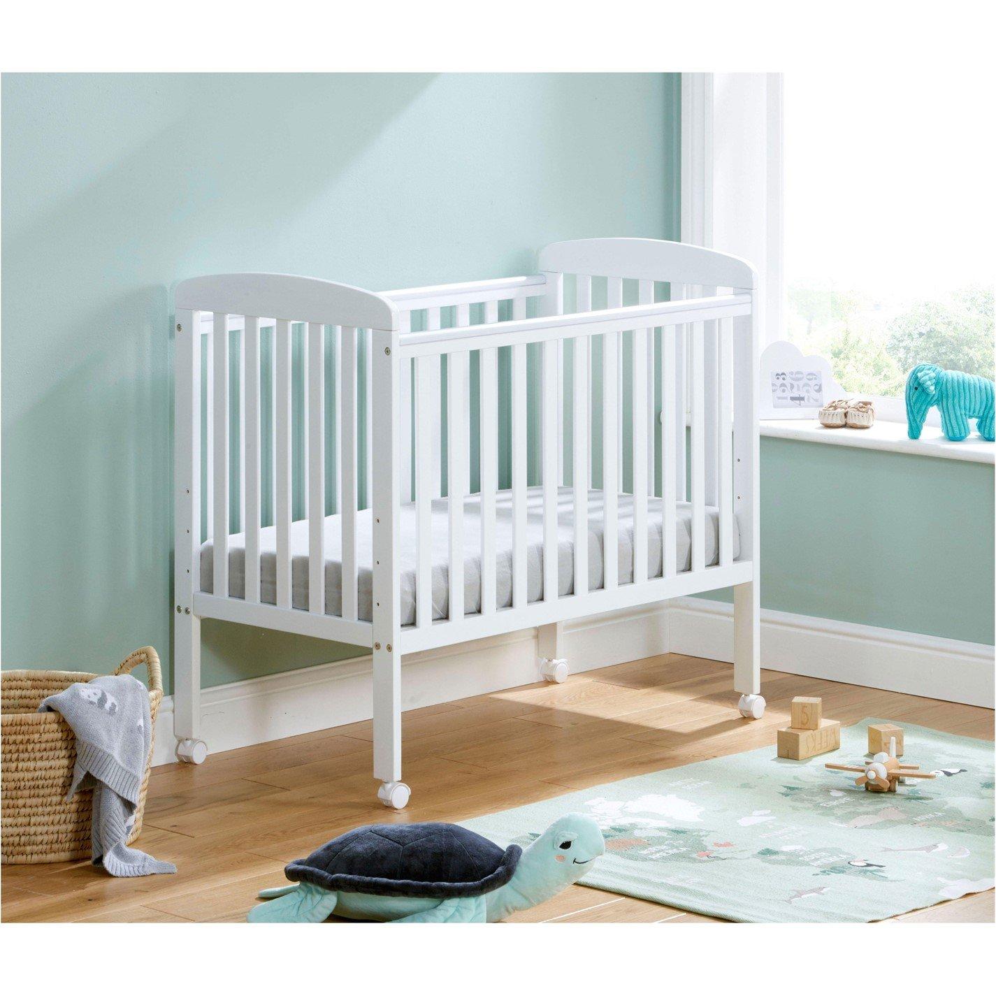 White - Babymore - Space Saver Cot White - 2