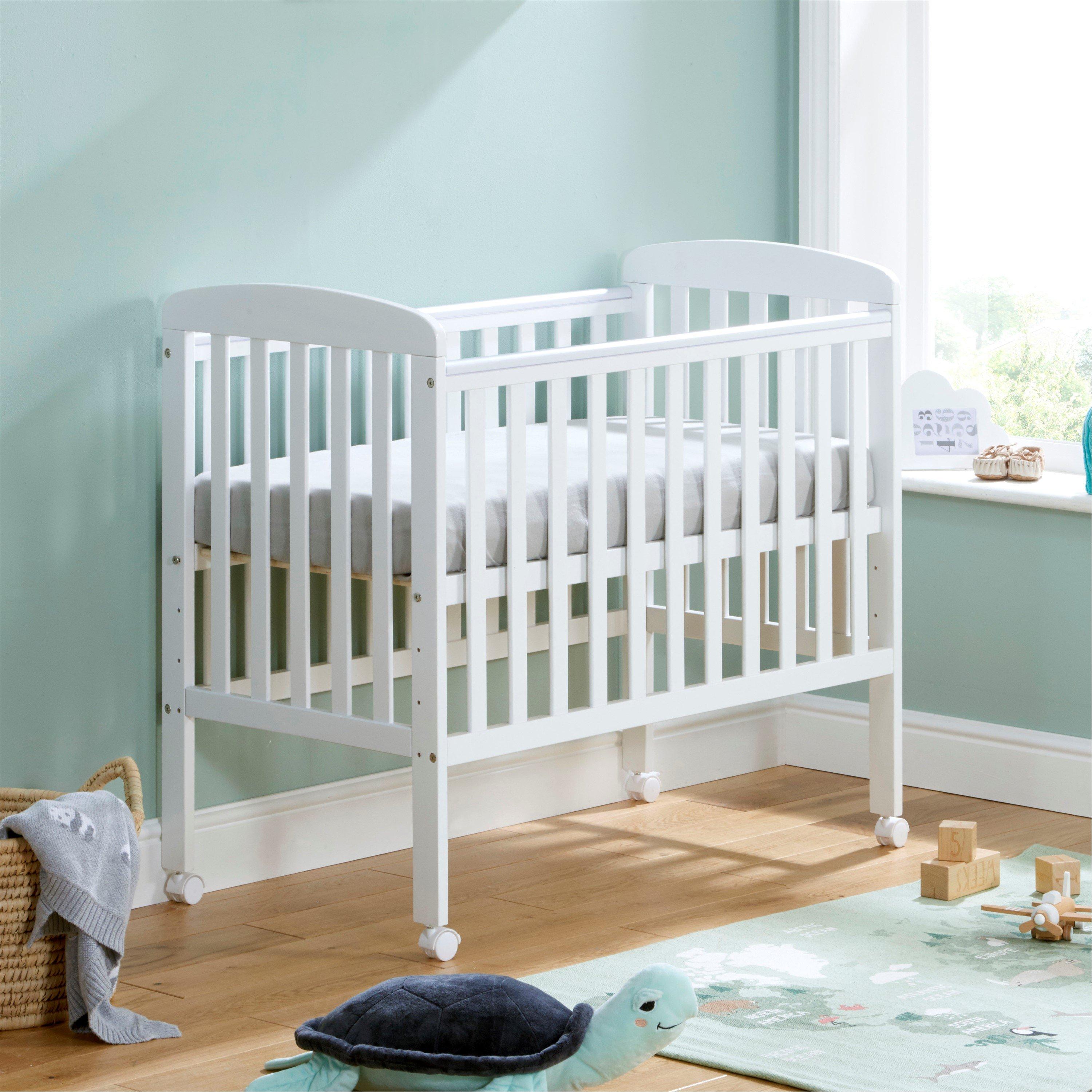 White - Babymore - Space Saver Cot White - 4