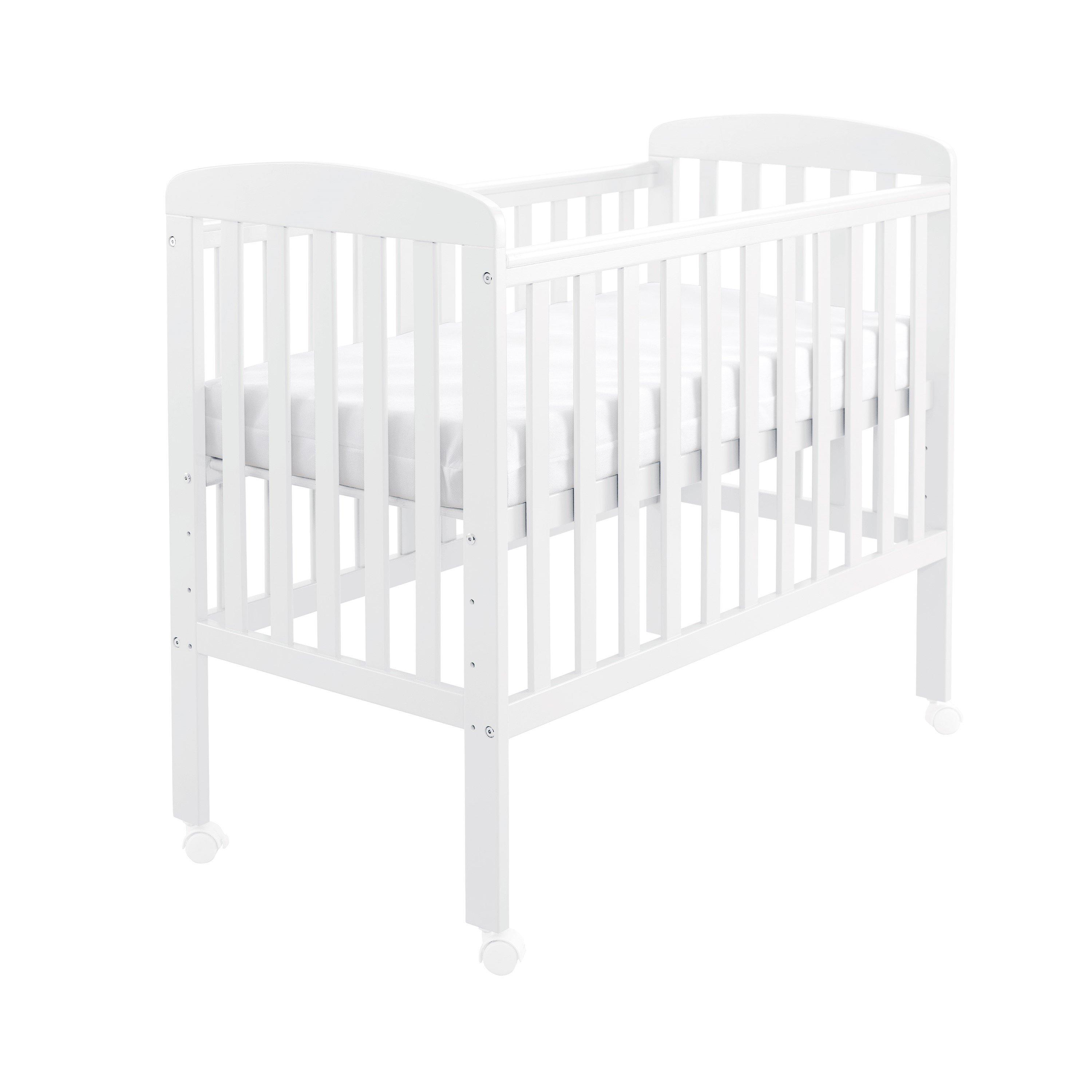 White - Babymore - Space Saver Cot White - 5