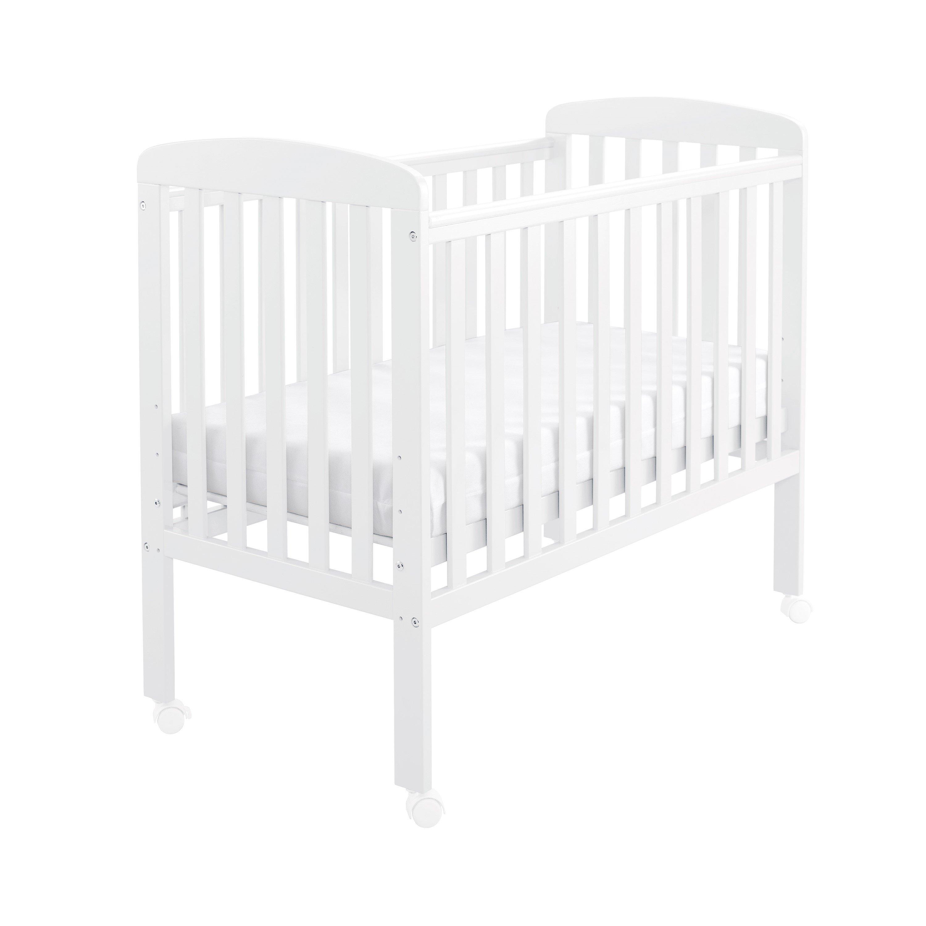 White - Babymore - Space Saver Cot White - 6