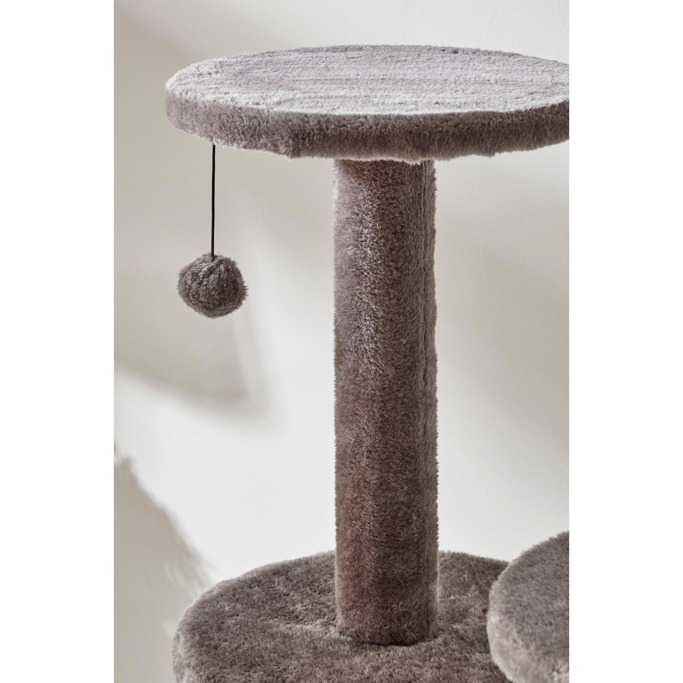 Grey - Studio - 3 Tier Grey Cat Tree - 2