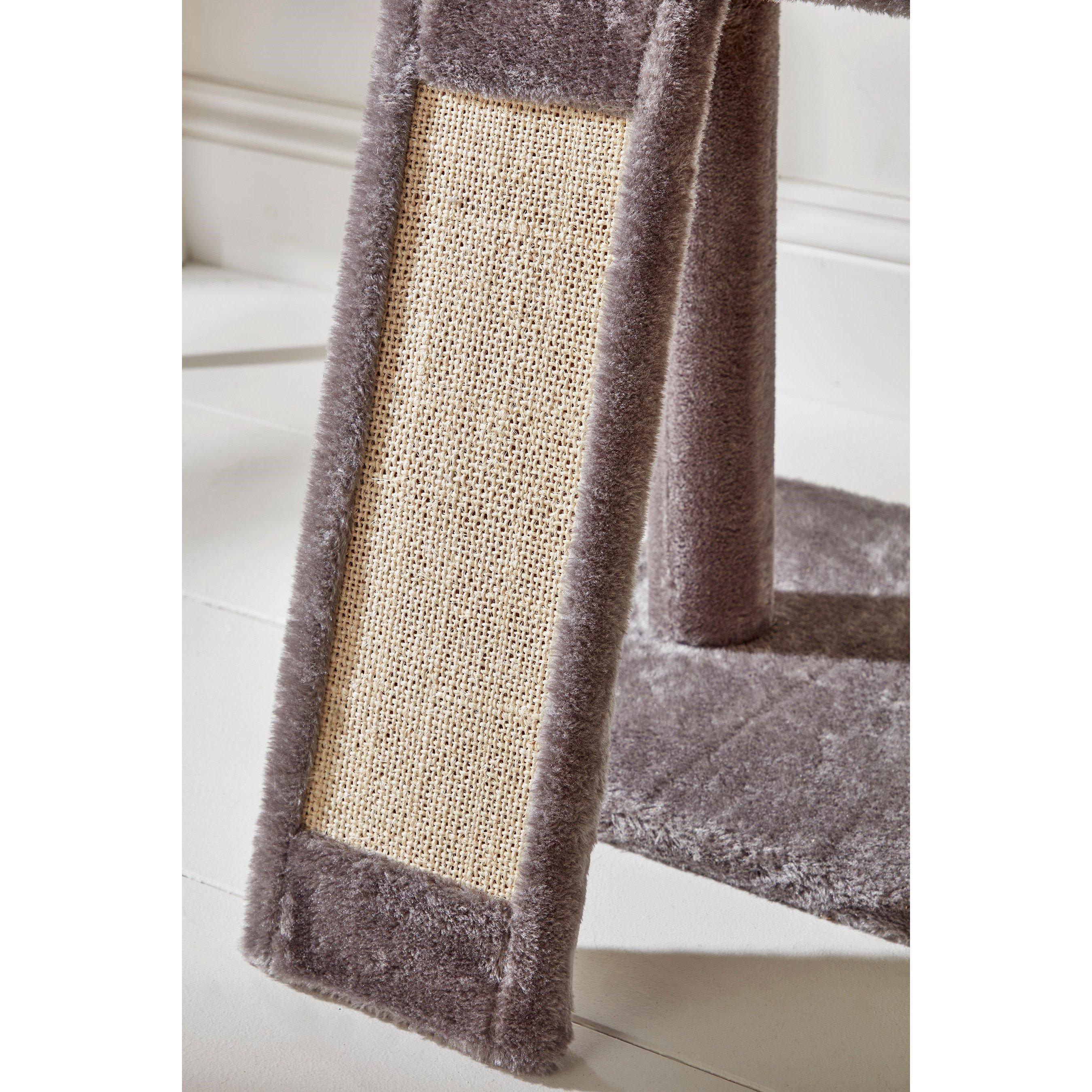 Grey - Studio - 3 Tier Grey Cat Tree - 5