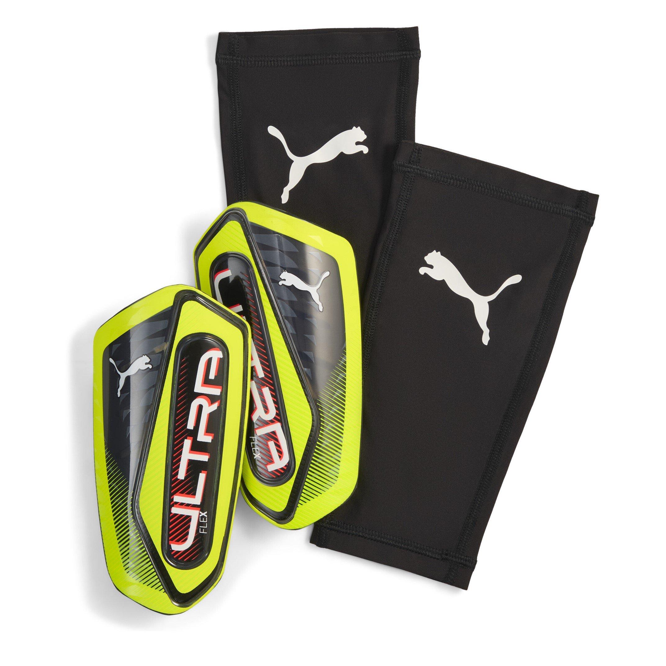 Puma Men's Ultra Flex Shin Guards Adults - Lime/Black - Medium