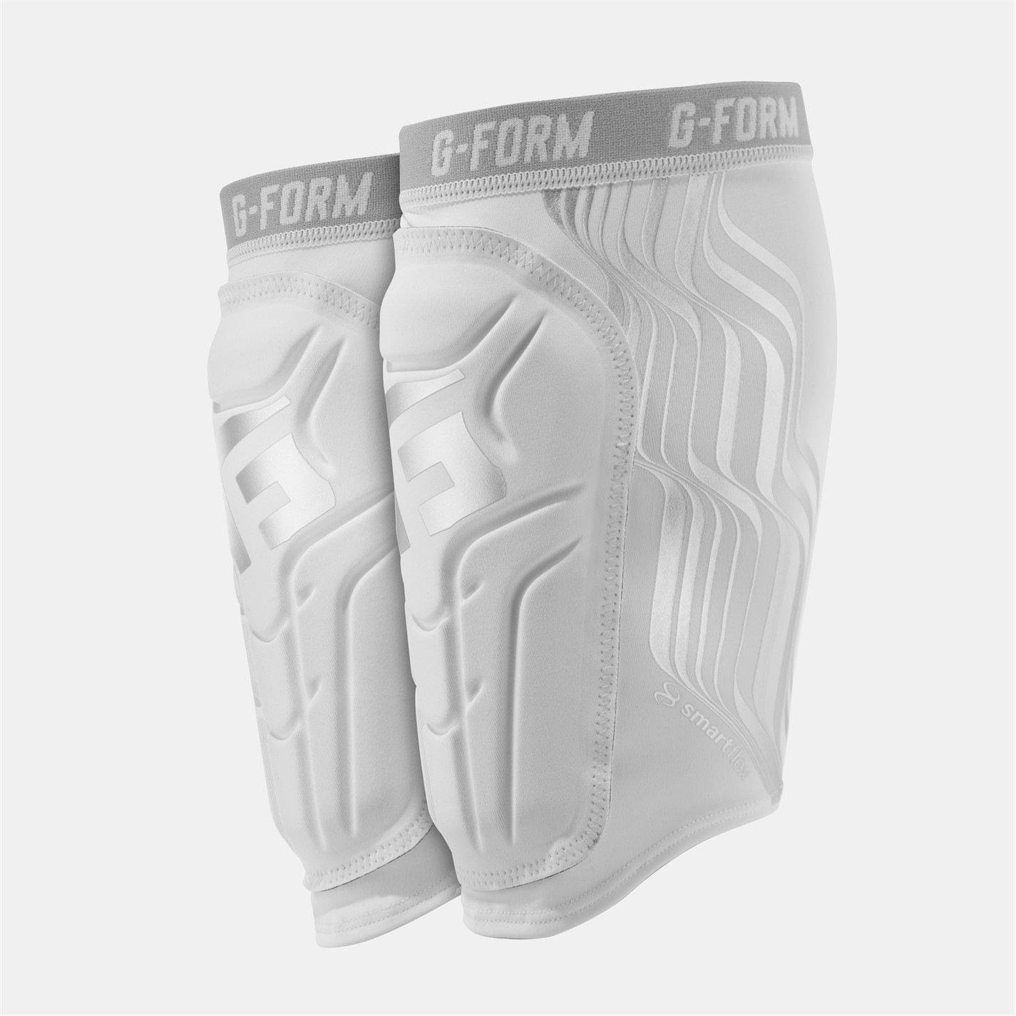 G Form SmartFlex Moisture Wicking CE Certified Shin Pads - White