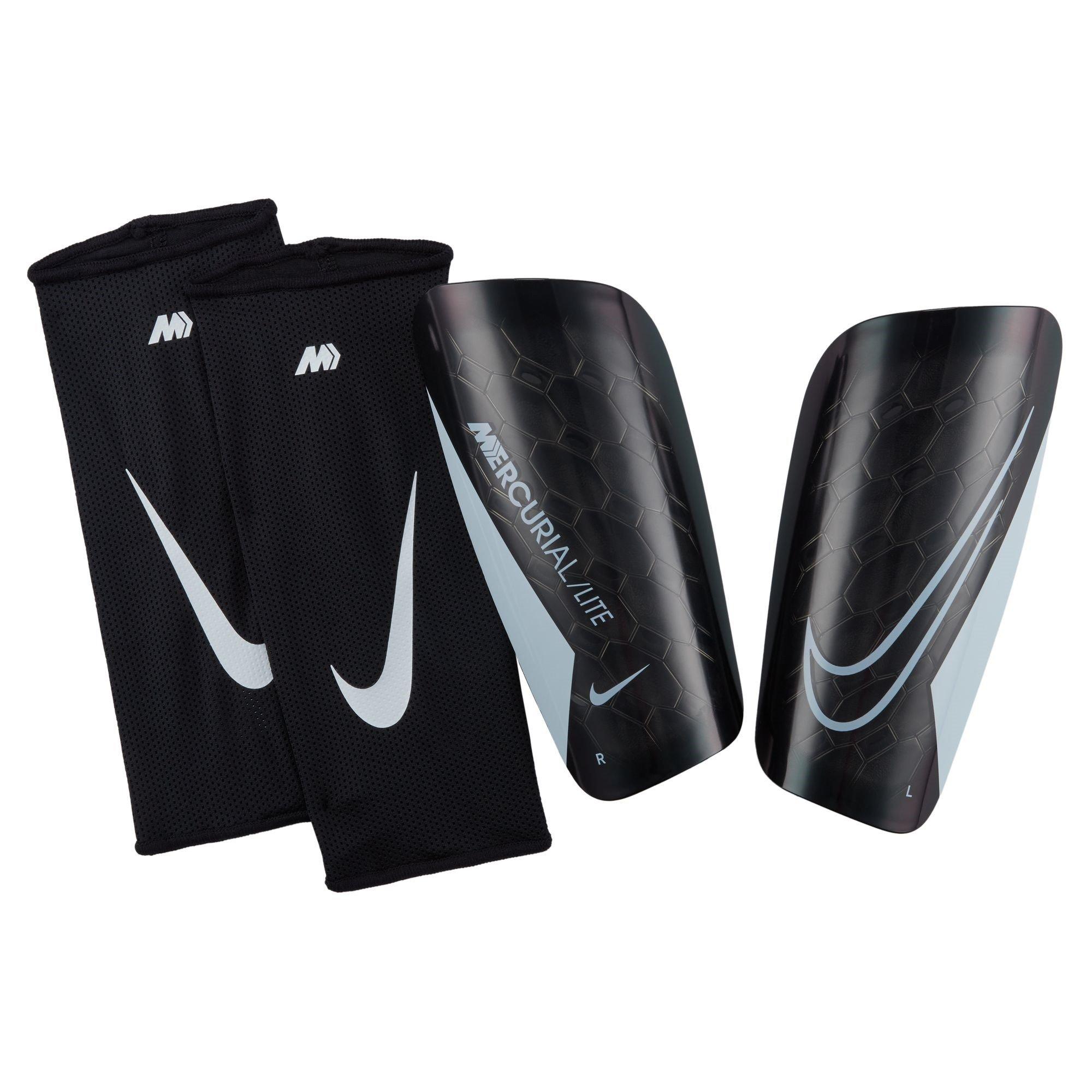 Nike Men's Mercurial Lite Shin Guards - Black/White - Large