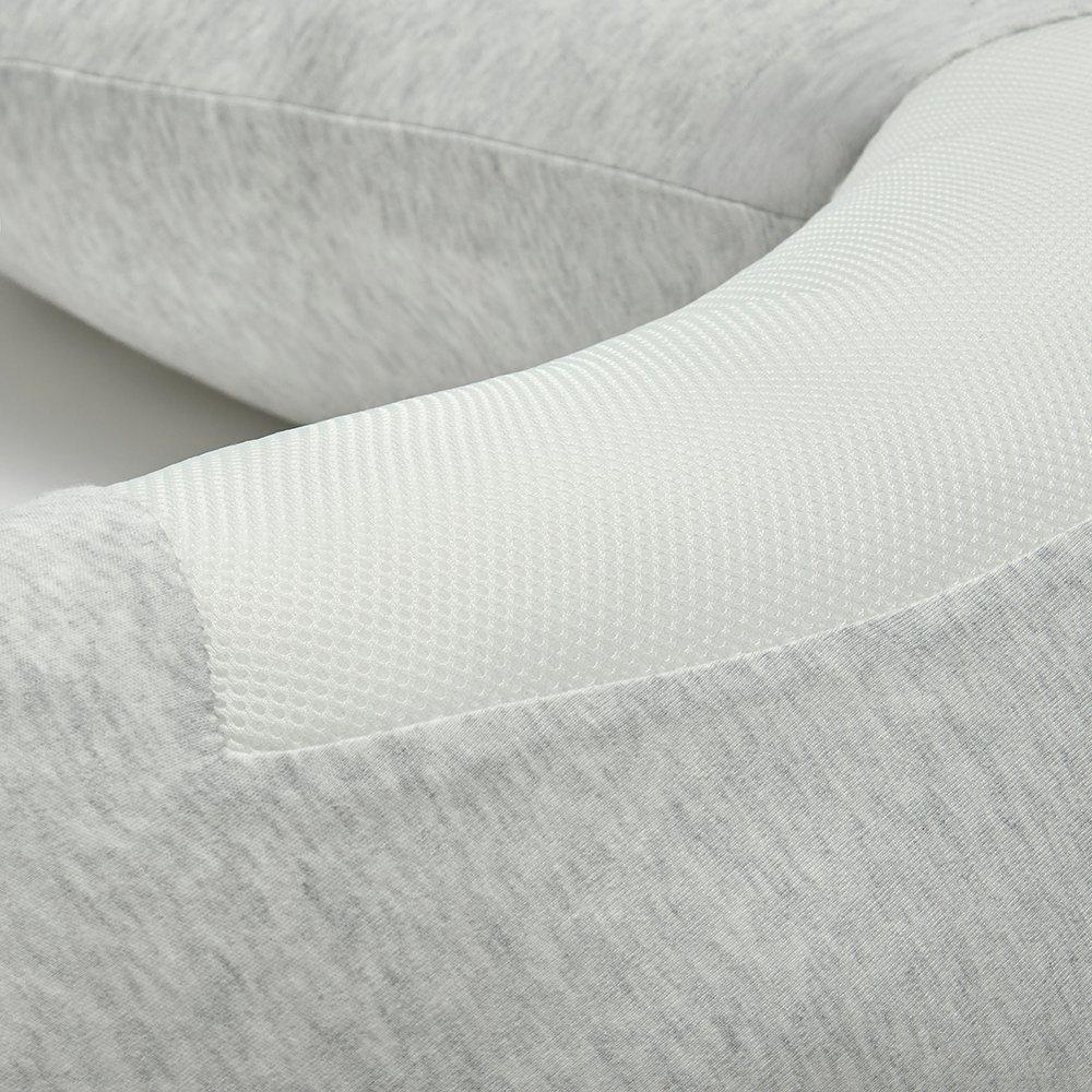 Grey - Purflo - Breathe Pregnancy Pillow in Minimal Grey - 2
