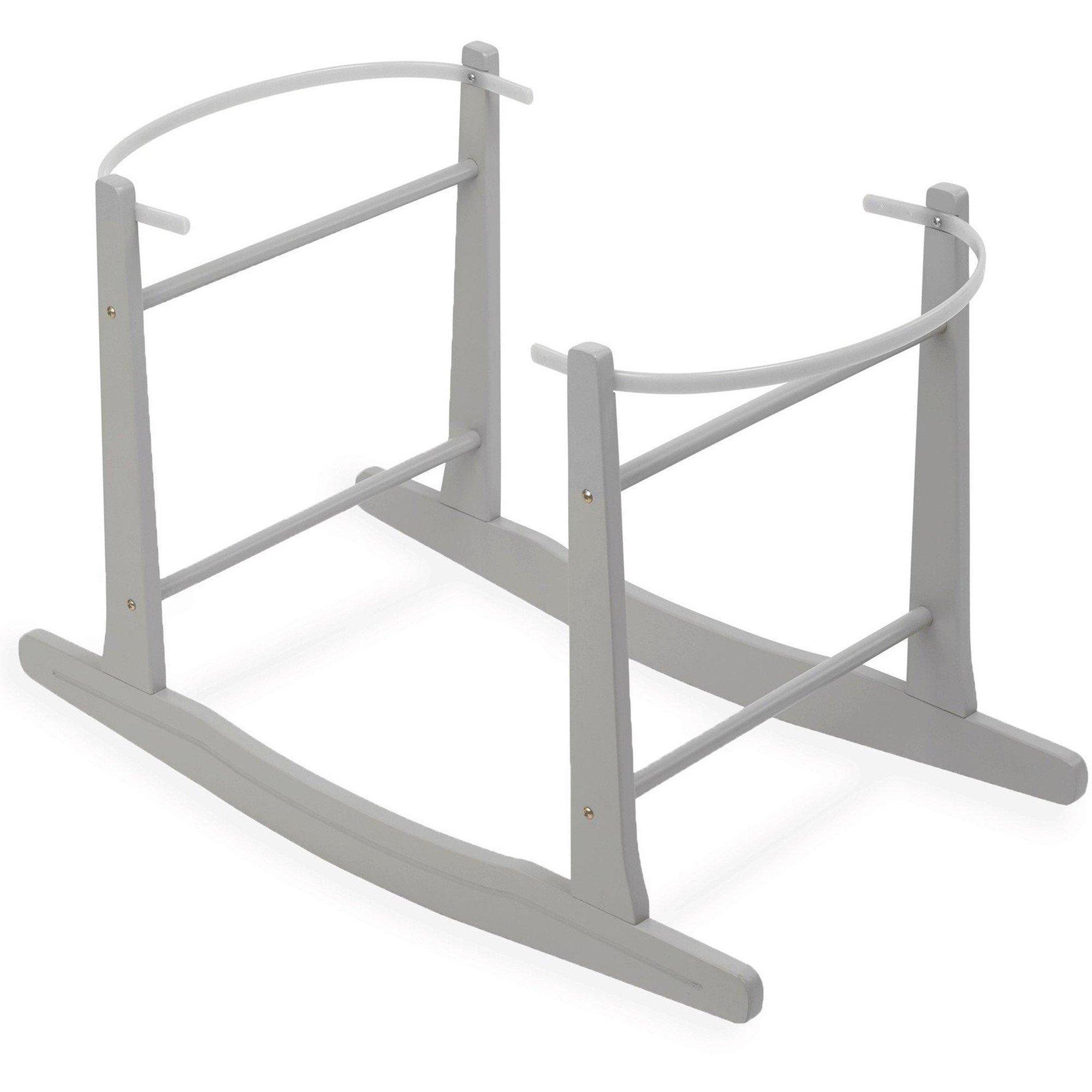 Grey - Clair De Lune - Clair de Lune Rocking Moses Basket Stand - 2