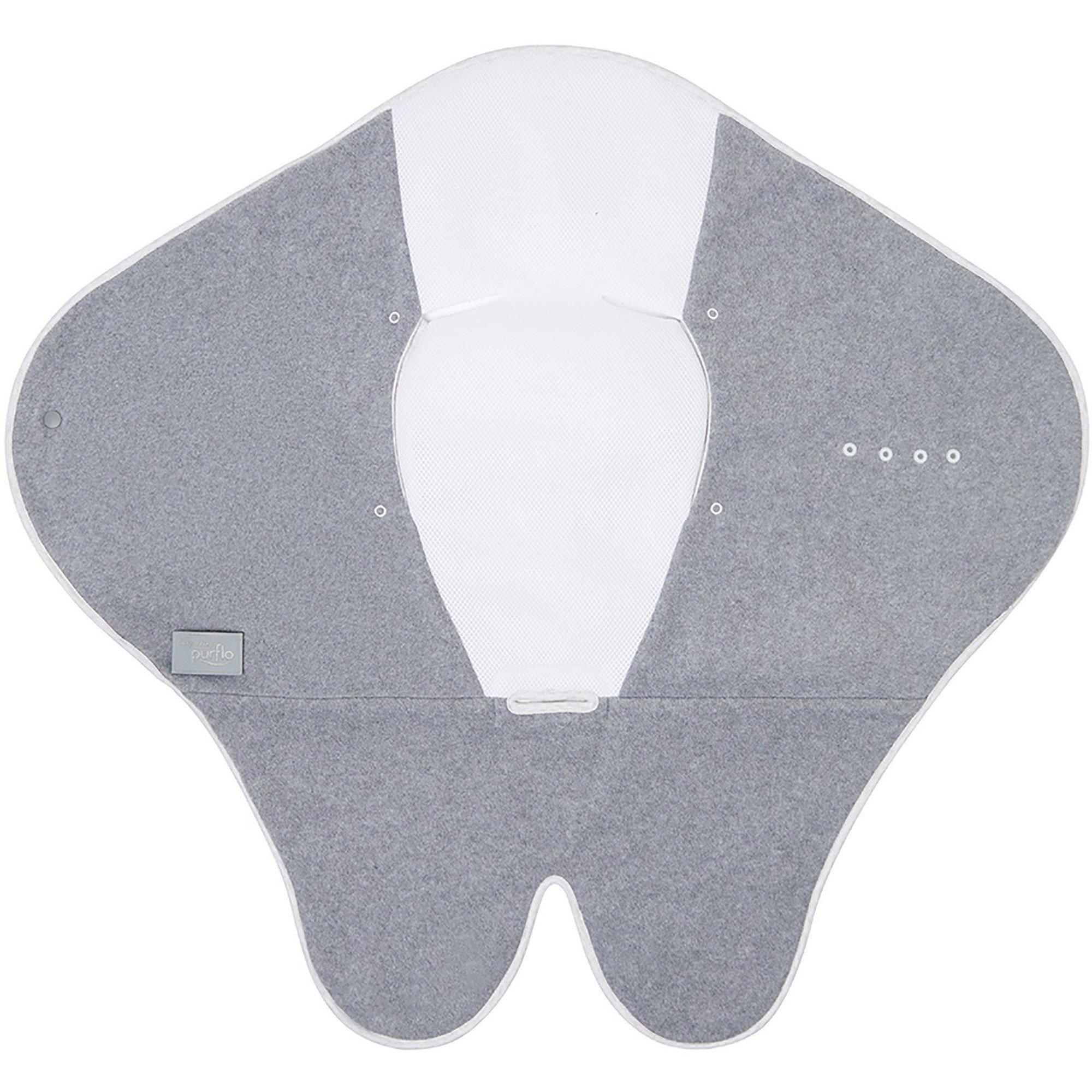 Grey - Purflo - Cosy Wrap Travel Blanket in Minimal Grey - 5