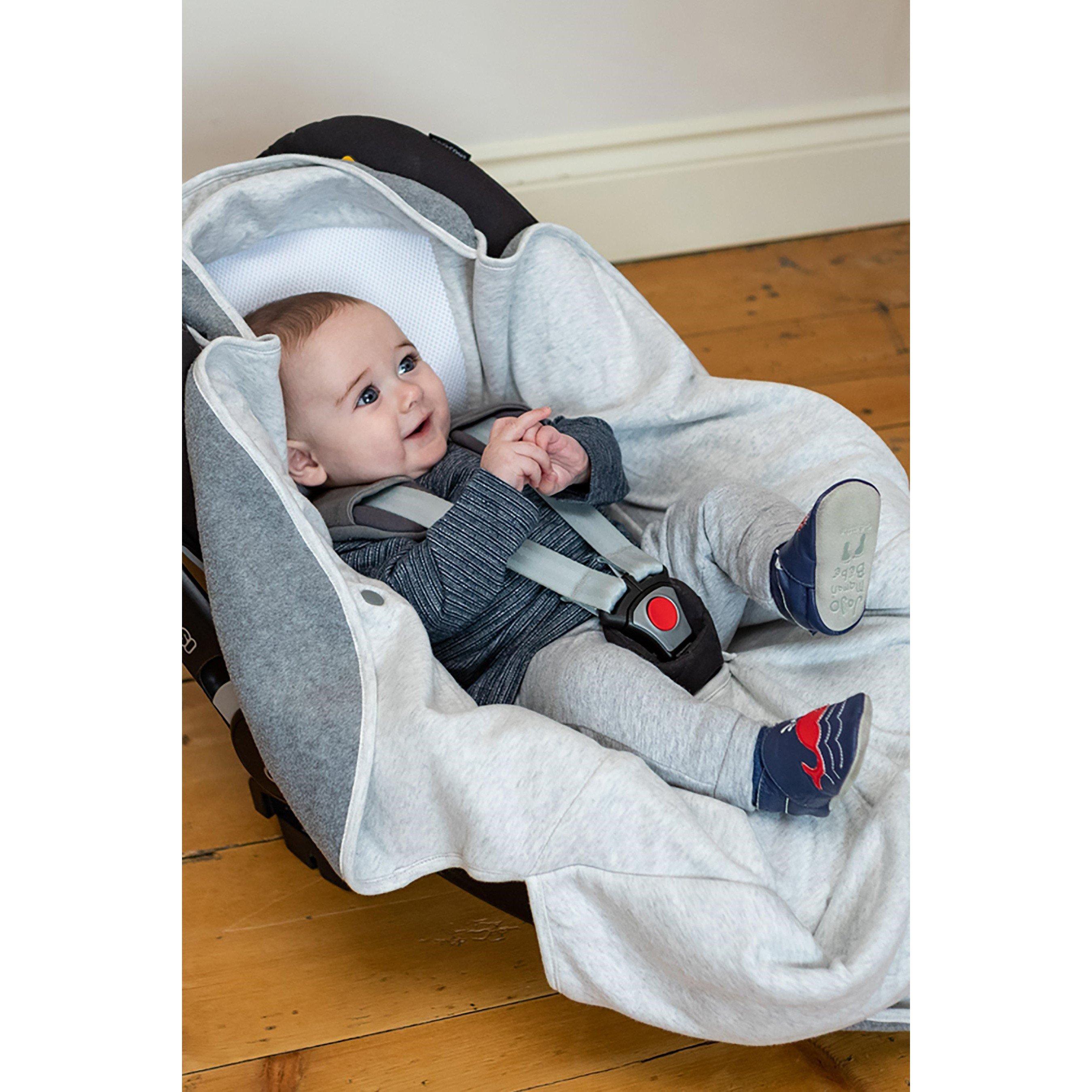 Grey - Purflo - Cosy Wrap Travel Blanket in Minimal Grey - 9