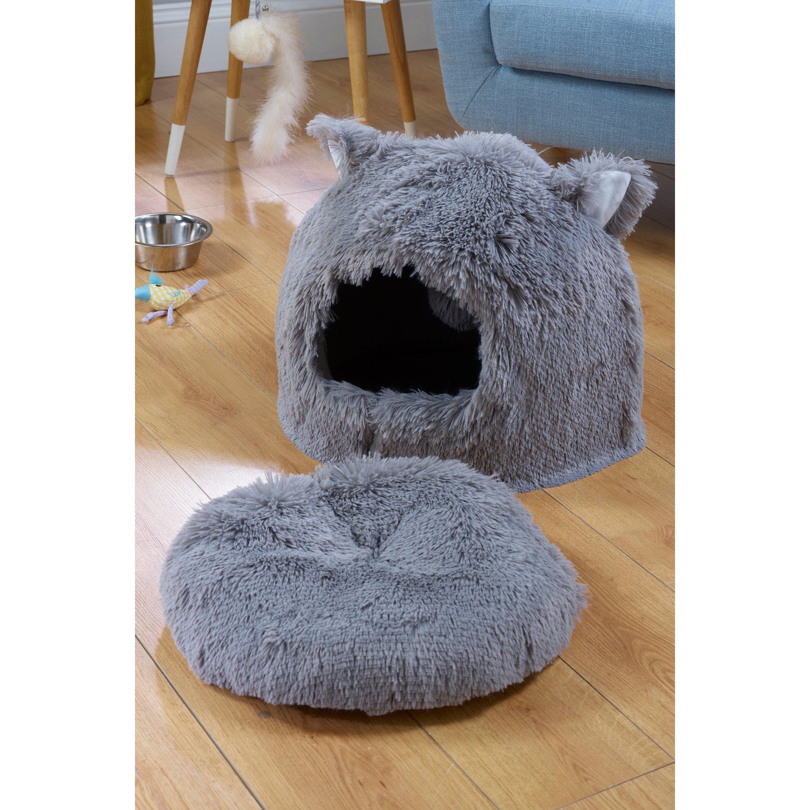 Grey - Studio - Cat Cave Pet Bed - 2