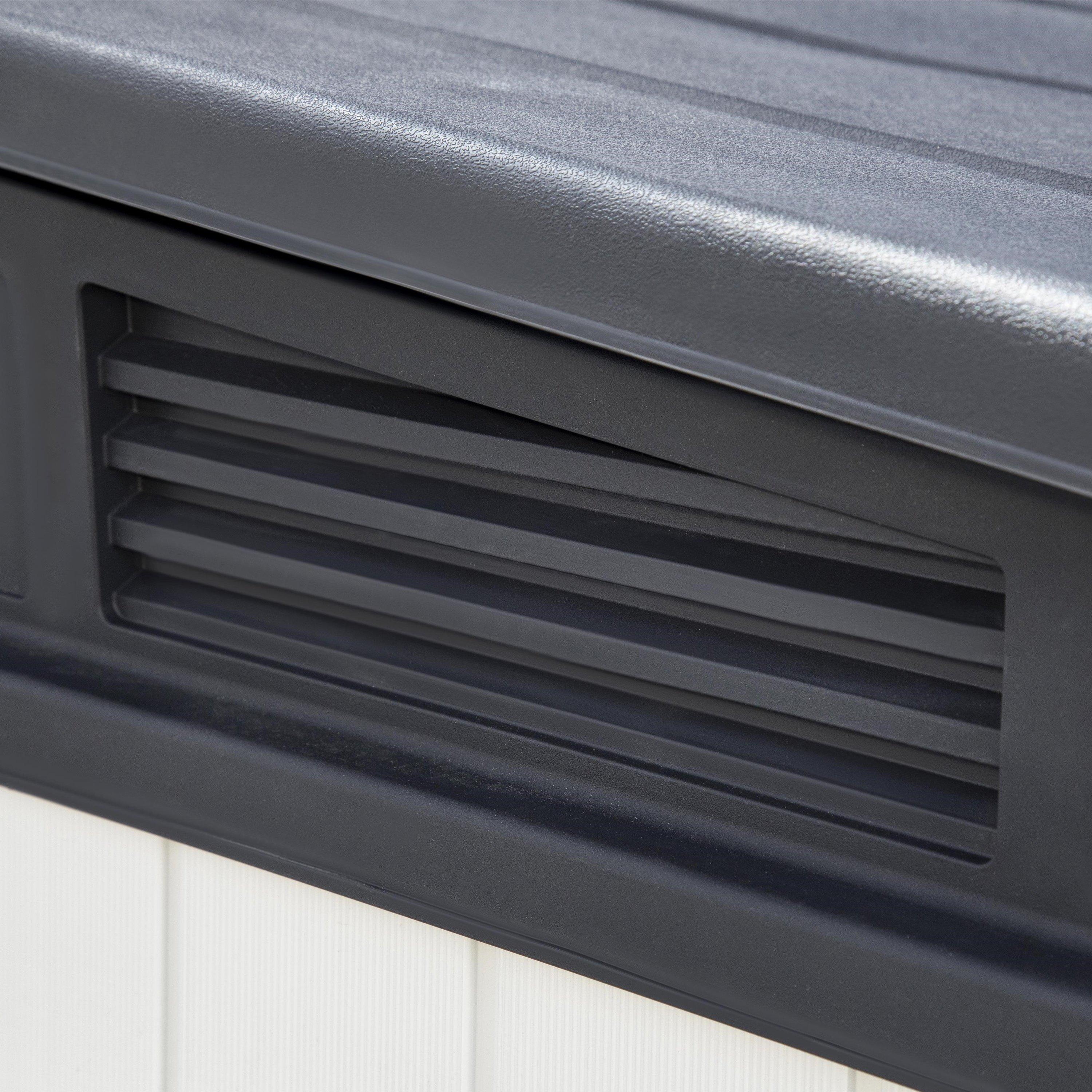 Grey - Keter - Premier Jumbo 2020L Outdoor Storage Box - 8