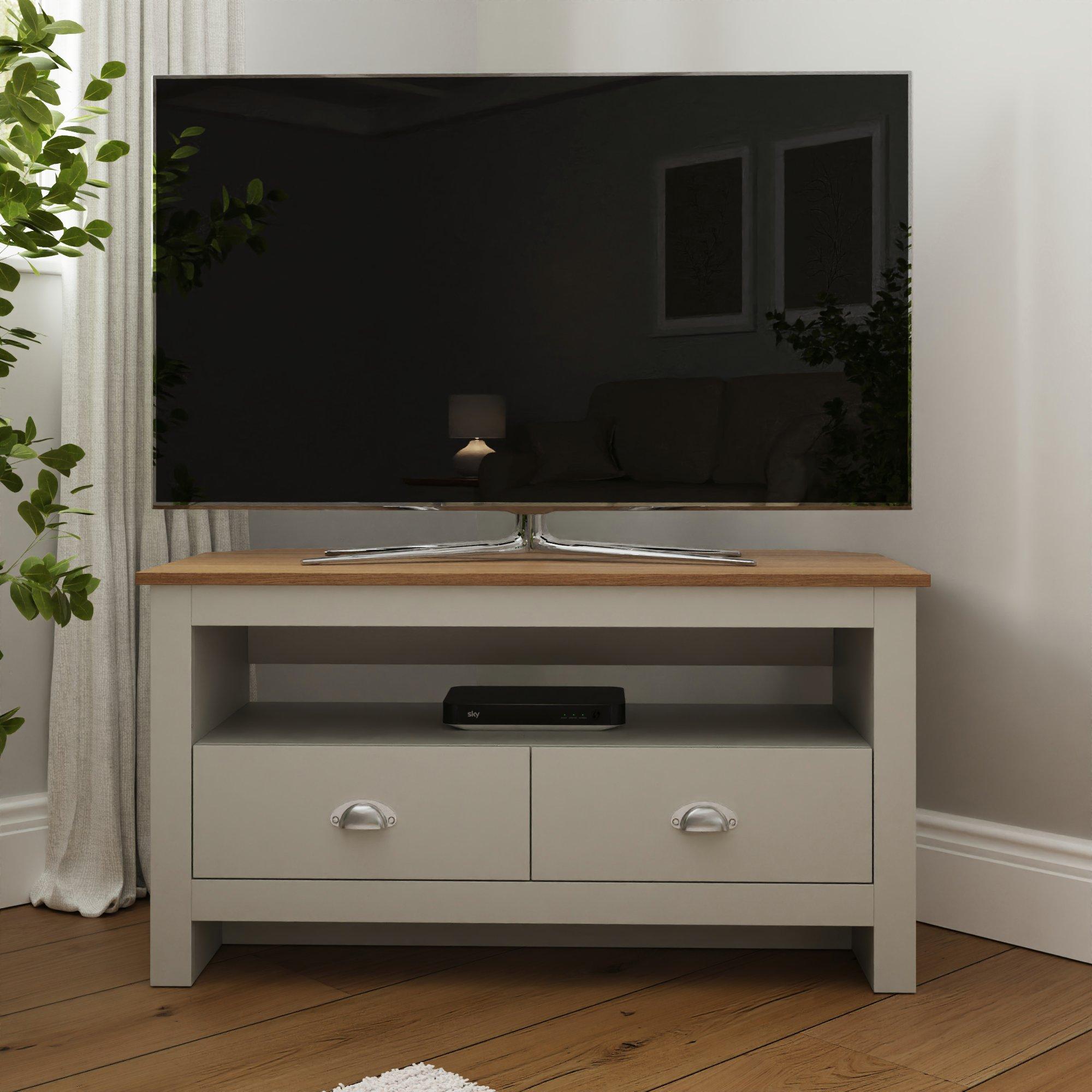 Grey - GFW - GFW Lancaster Corner TV Unit - 1