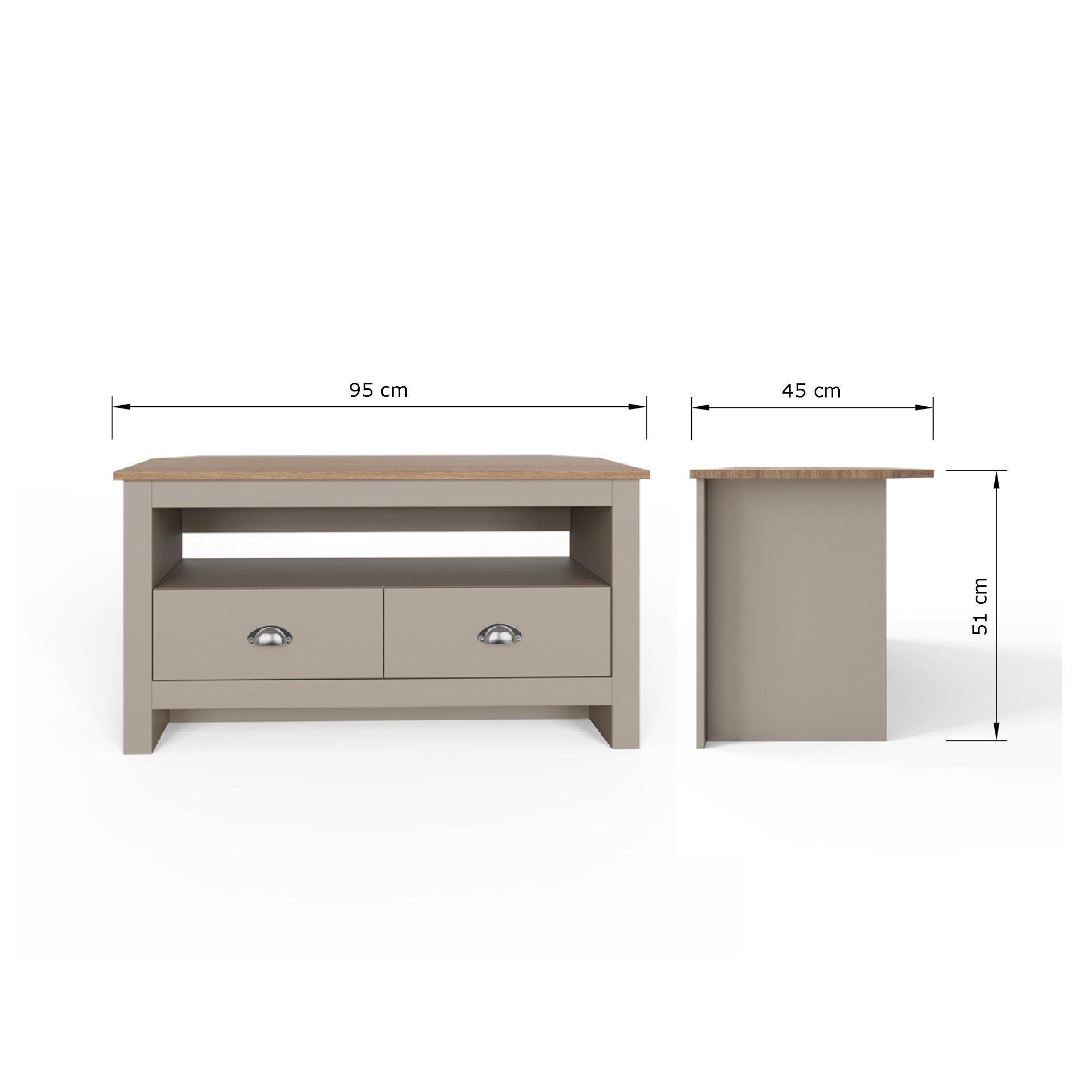 Grey - GFW - GFW Lancaster Corner TV Unit - 8