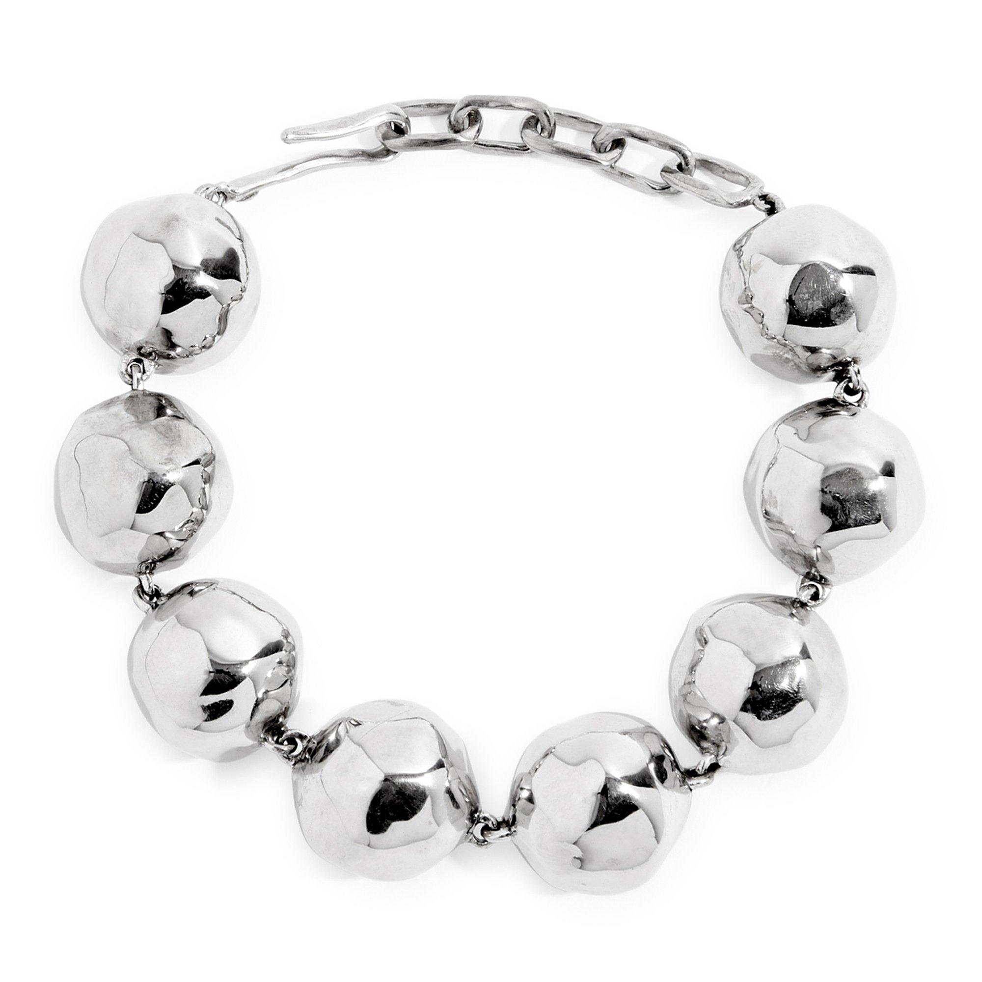 SILVER - Joanna Laura Constantine - LARGE WAVES ORB BRACELET - 1