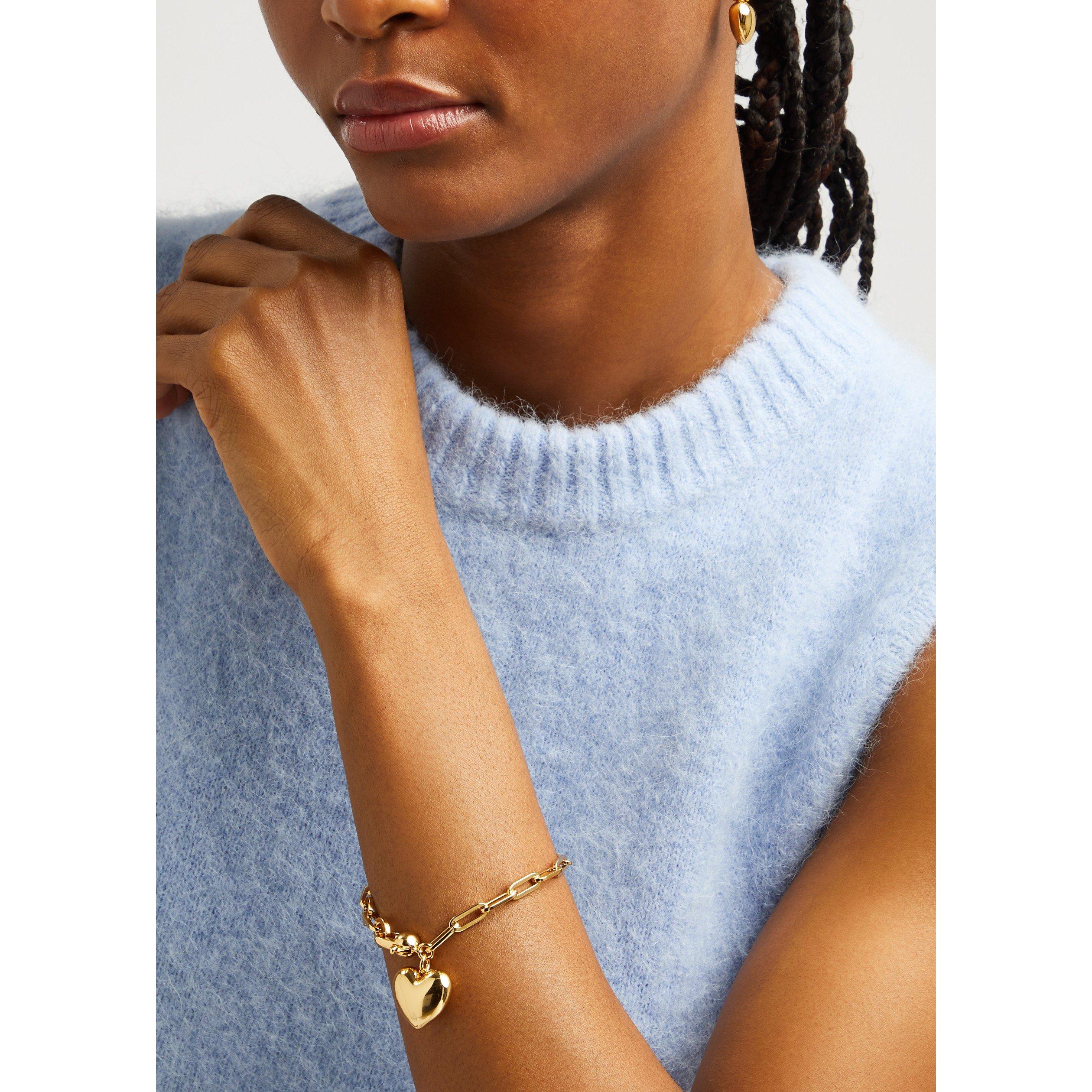 GOLD - Jenny Bird - Puffy heart bracelet - 3