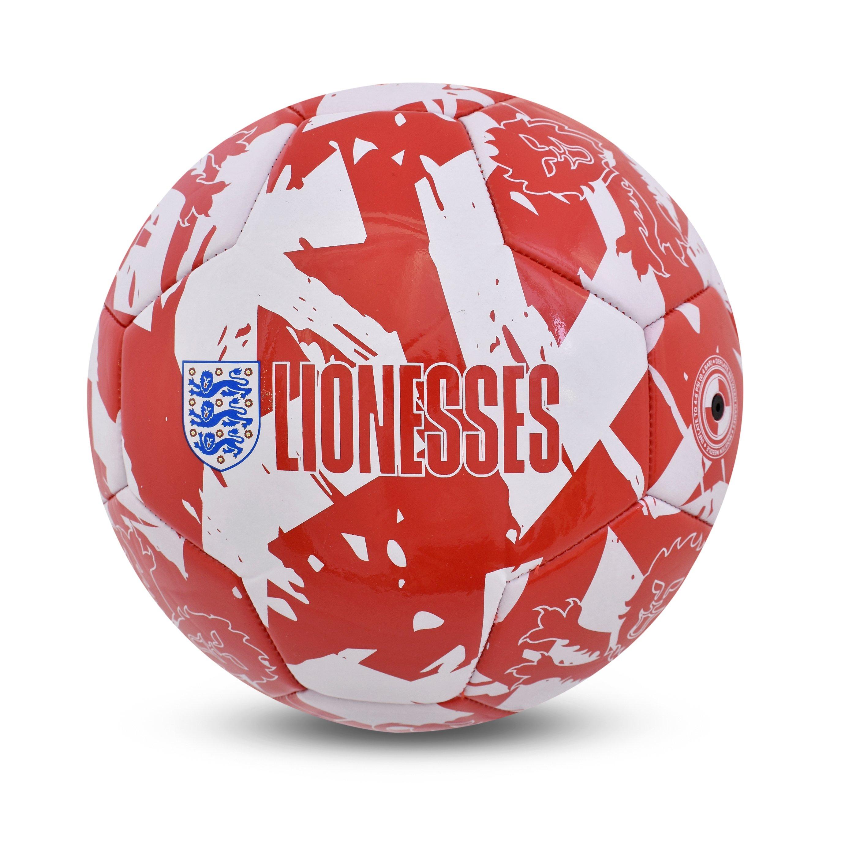 Team  England Lionesses Football - Red/White - Size 5