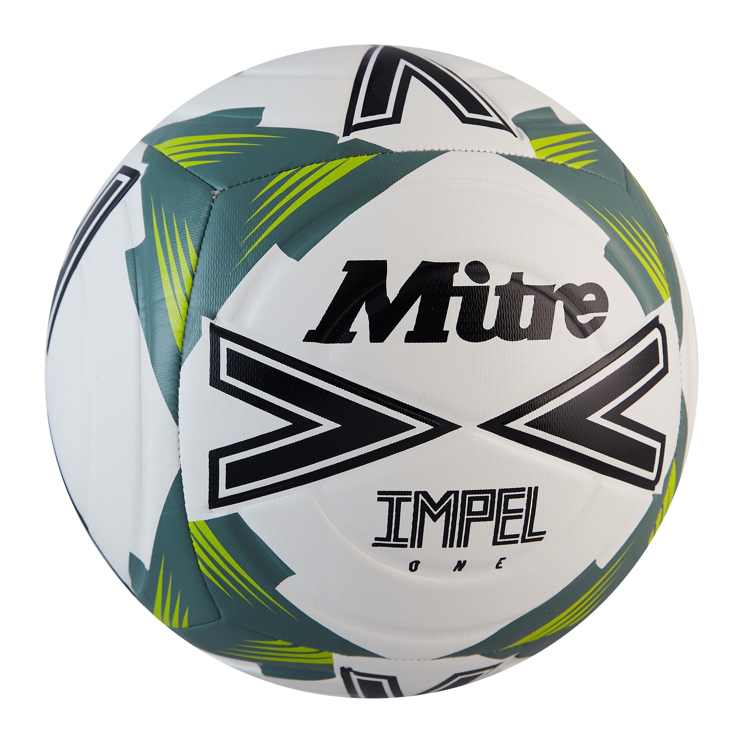 White/Green - Mitre - Impel One Football Adults - 2