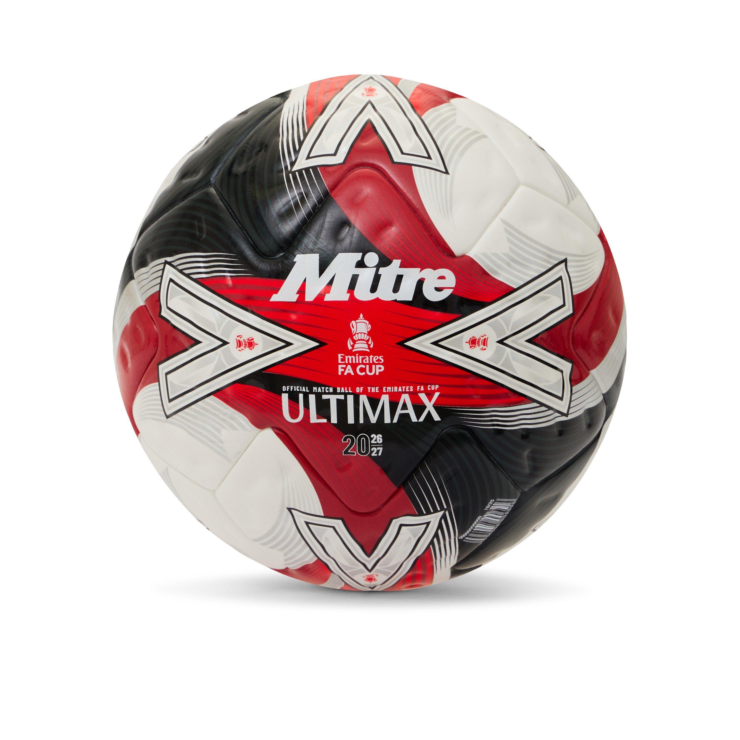 Mitre Fa Cup 26/27 Ultimax Pro Football White/Red/Black - Image 3
