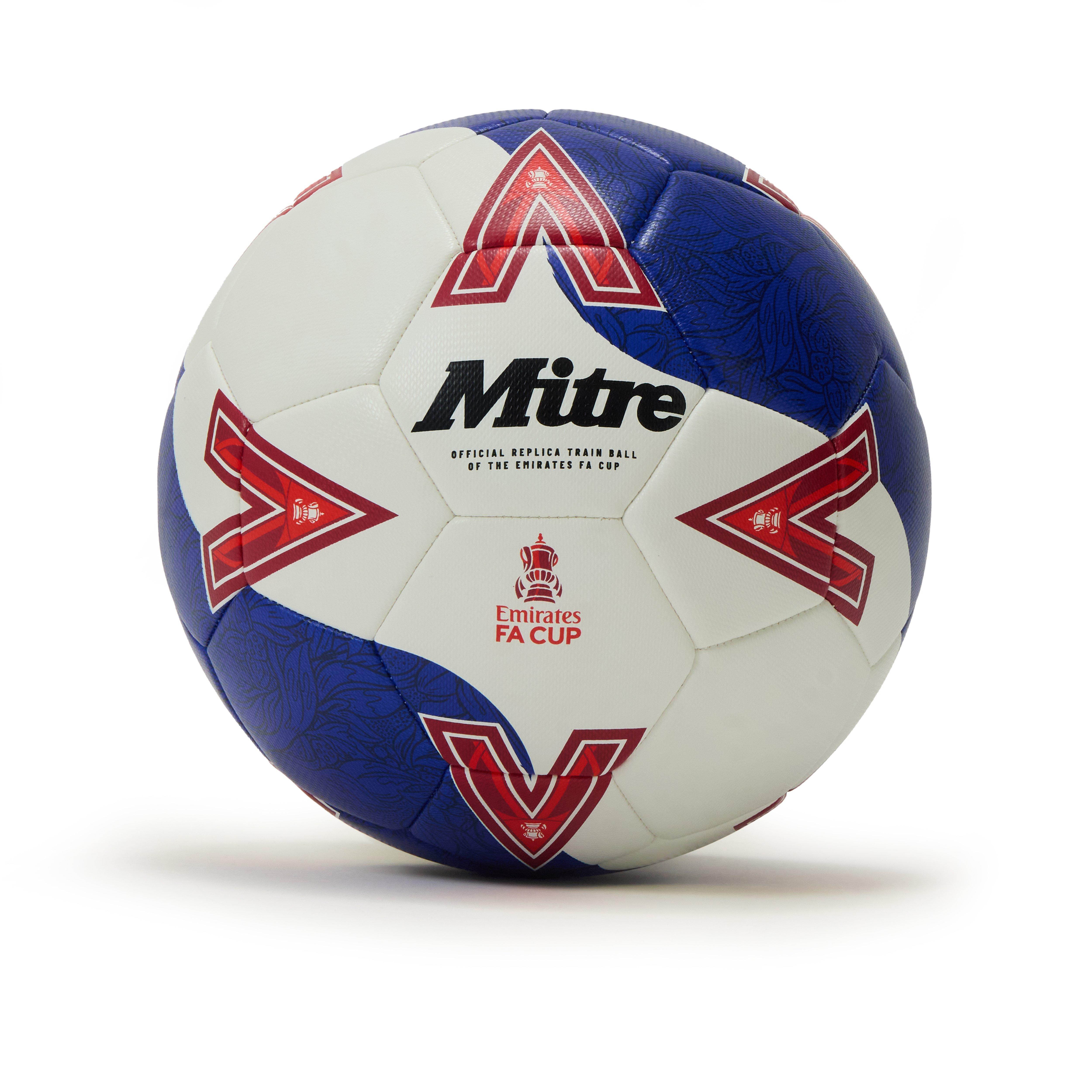 White/Blue - Mitre - FA Cup 2025 Train Footballs - 1
