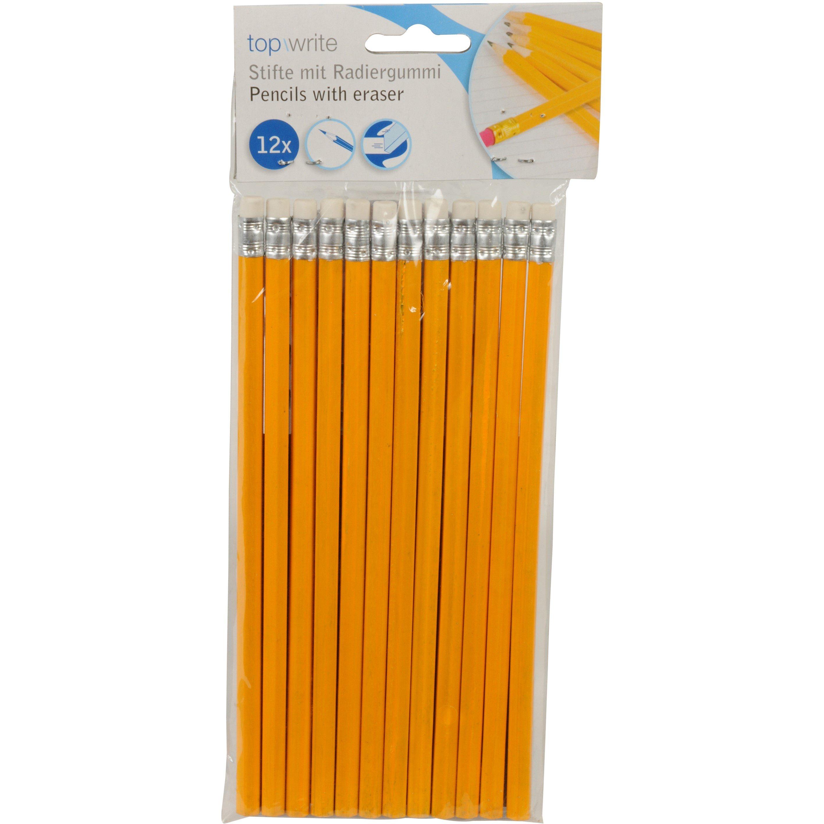 Orange - Edco - HB Pencil With Erase - 1