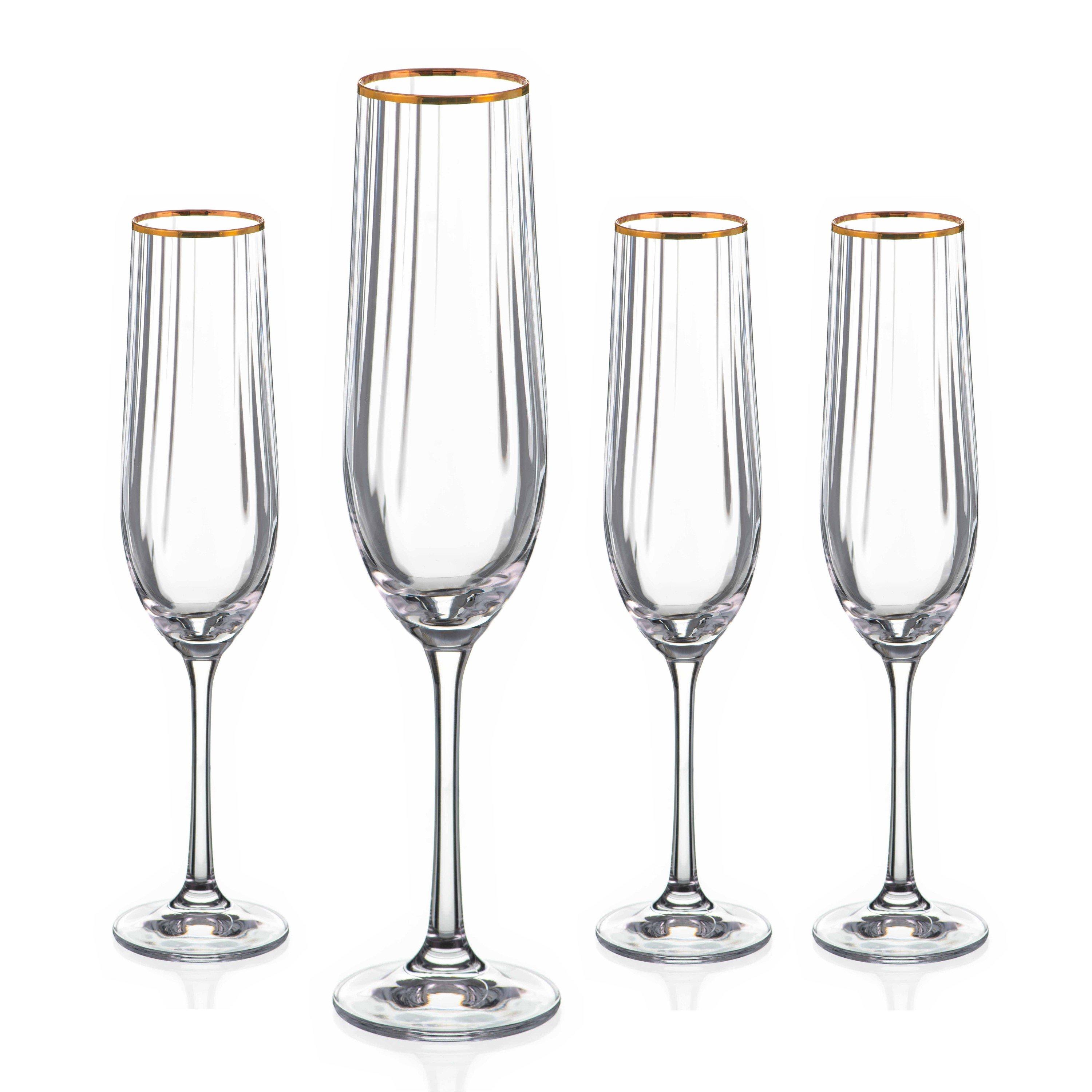 klar - Biba - Biba Deco Champange Glass Set of 4 - 2