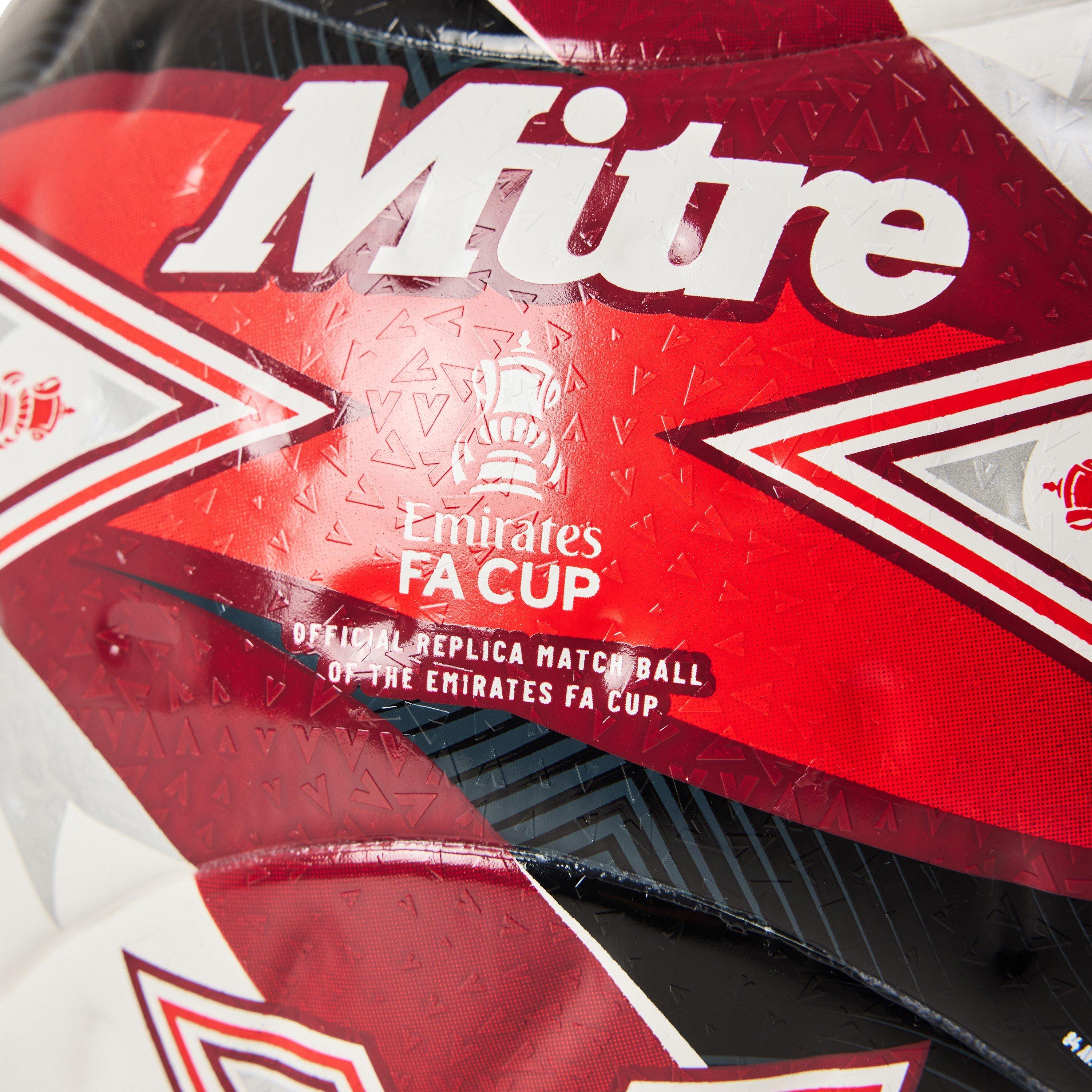 Wit/Rood - Mitre - Men's FA Cup Match Football - 3
