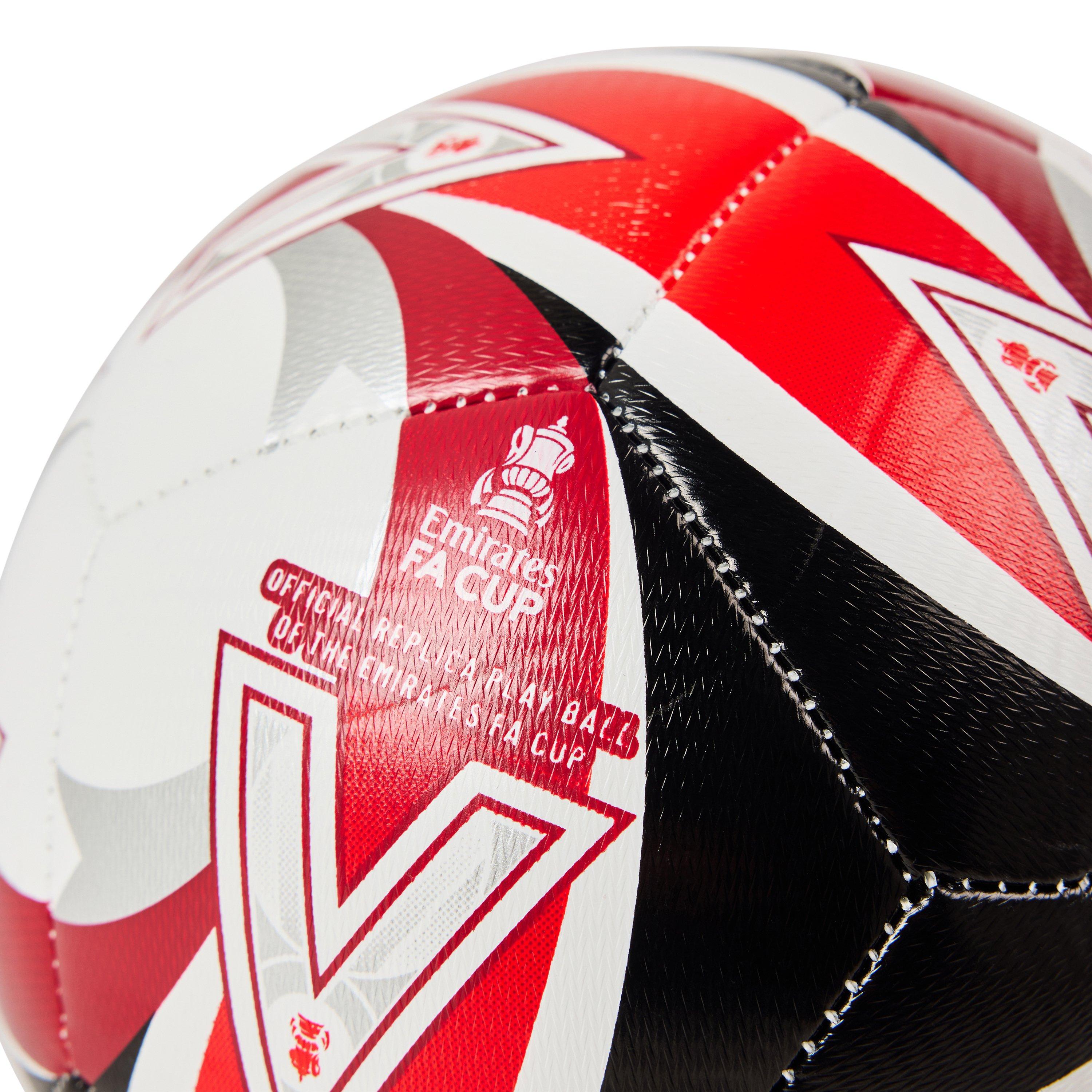 White/Red - Mitre - Men's FA Cup Play Leather Football - 3