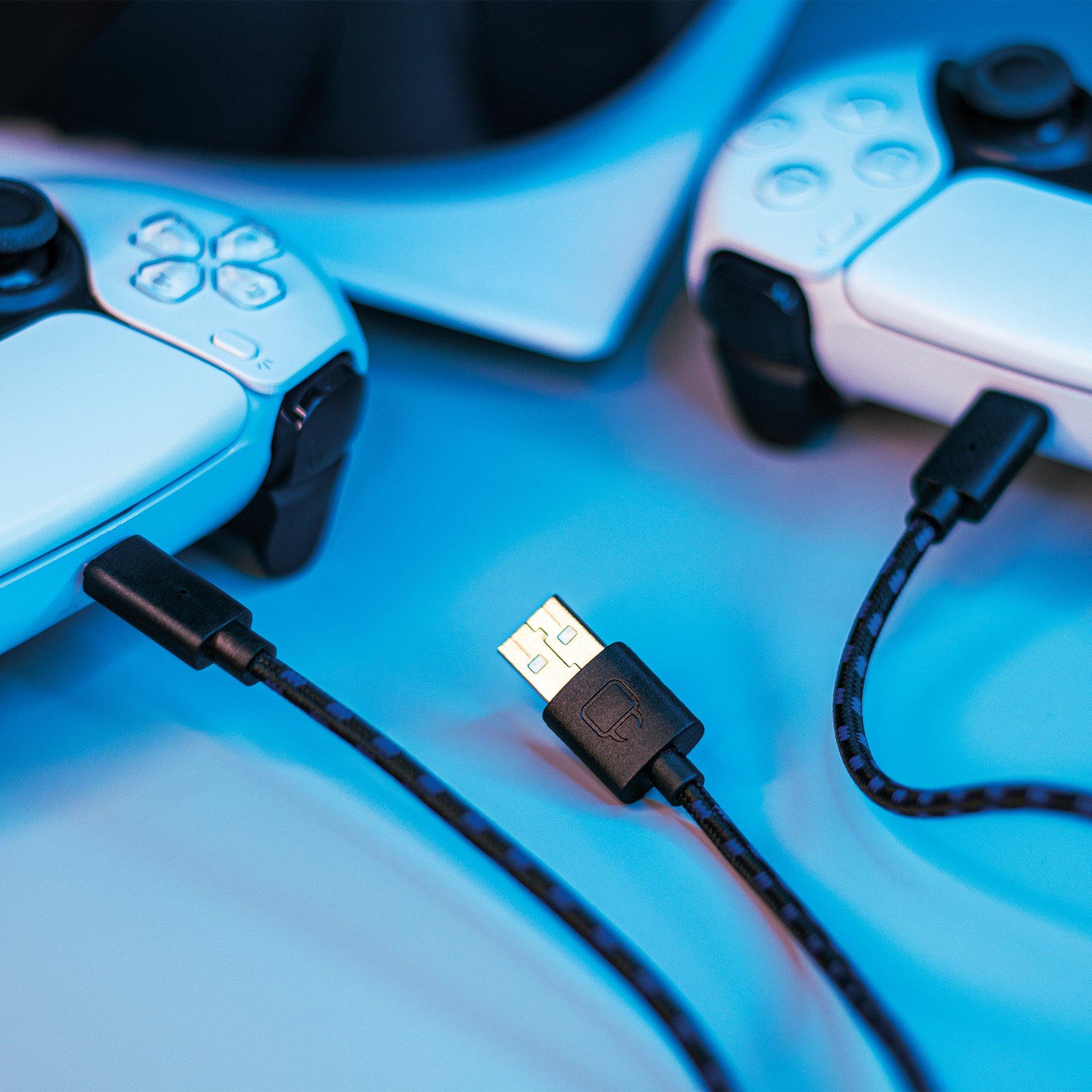 Black - Venom - Venom PS5 Dual Play and Charge Cable - 3