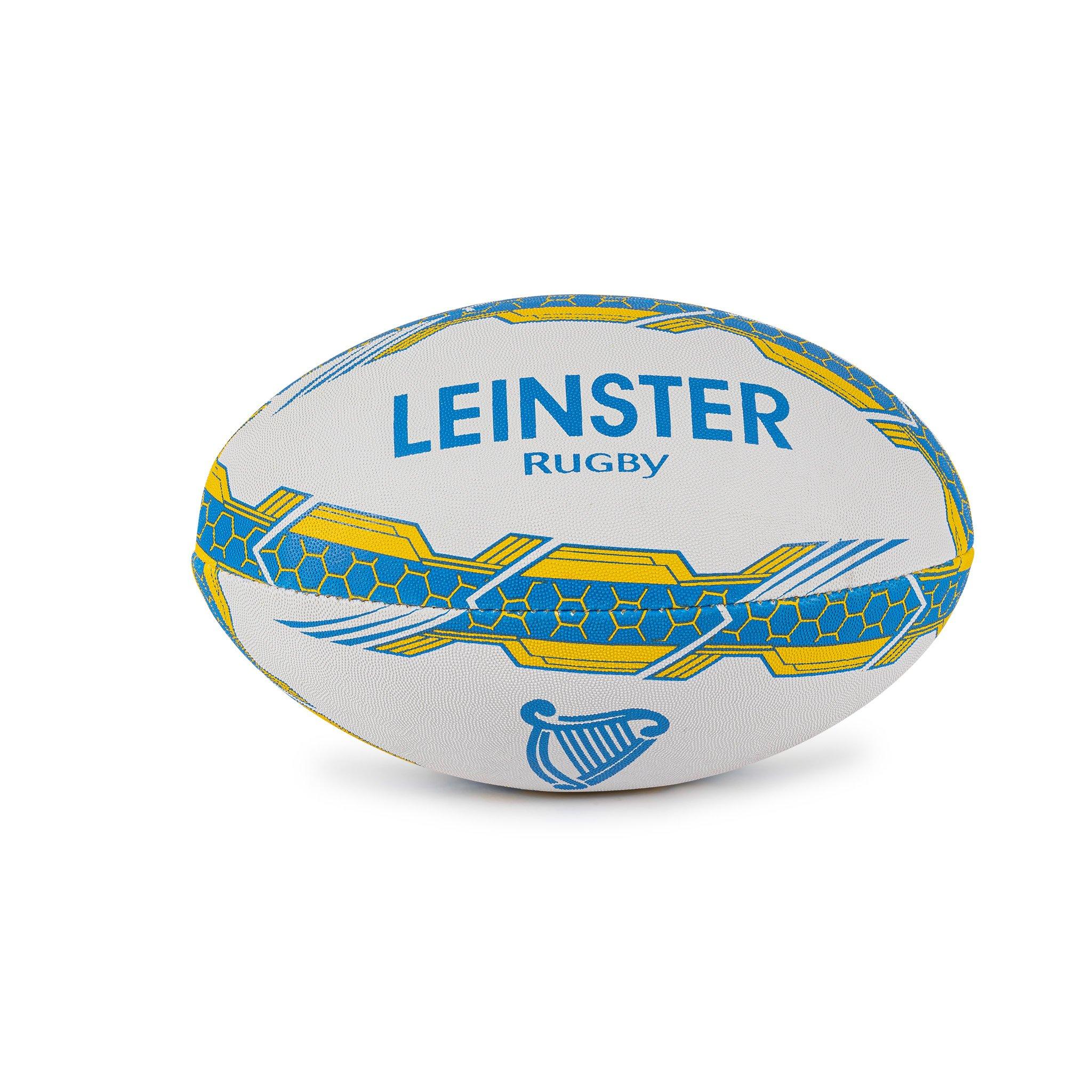 White/Blue - Official - Leinster Rugby Ball Size 5 - 1