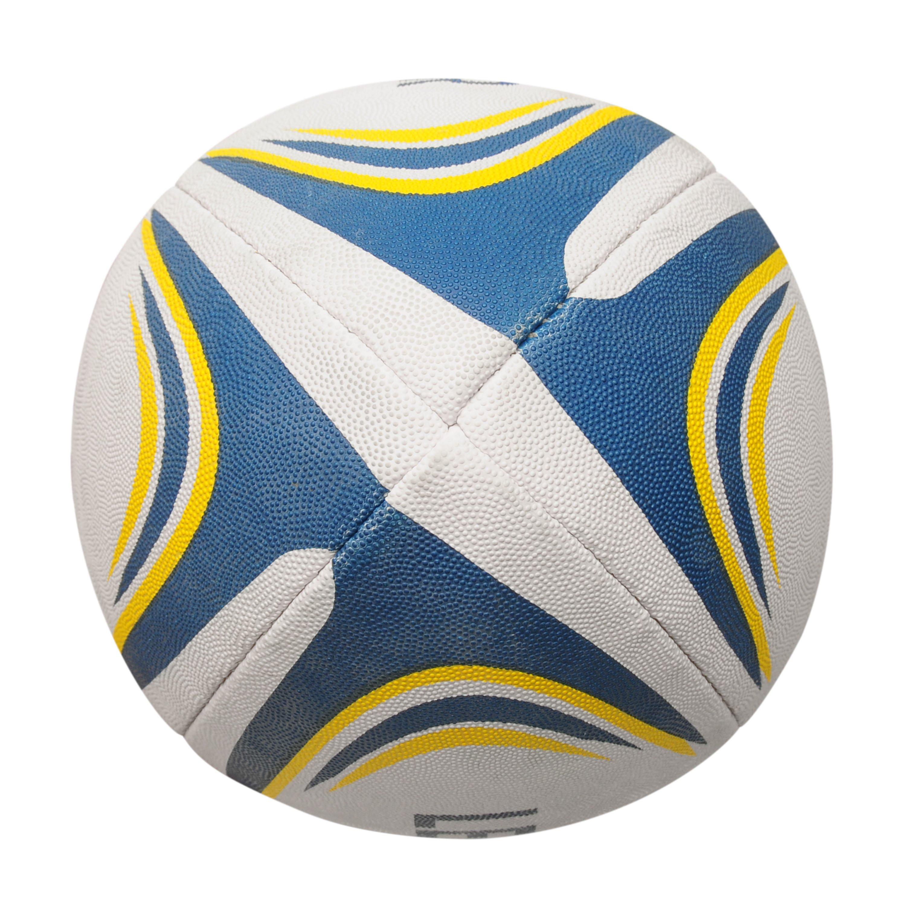 White/Blue - Official - Rugby Ball Size 5 - 3