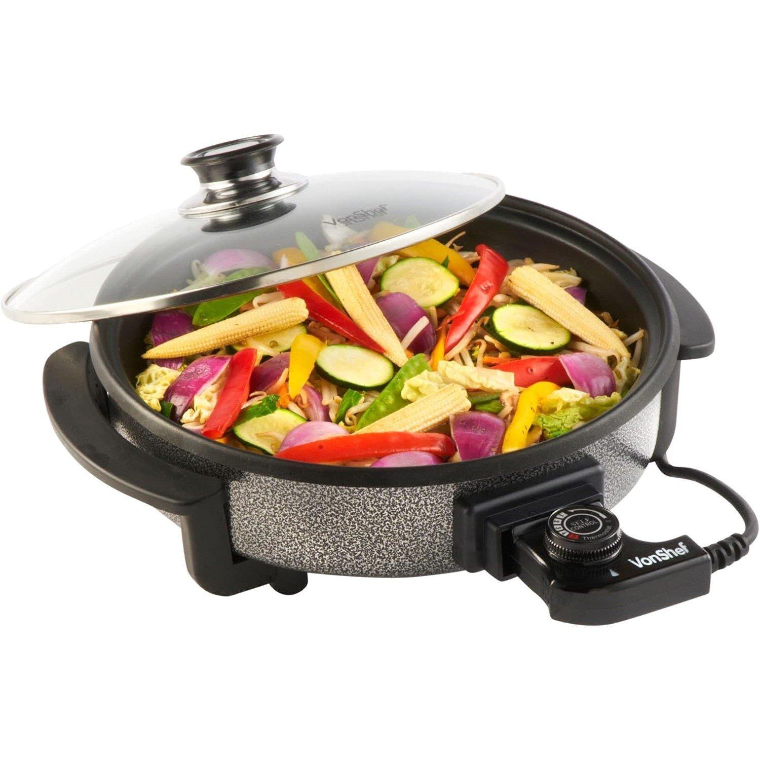 Silver - VonShef - Vonshef Multi Cooker 30Cm - 7