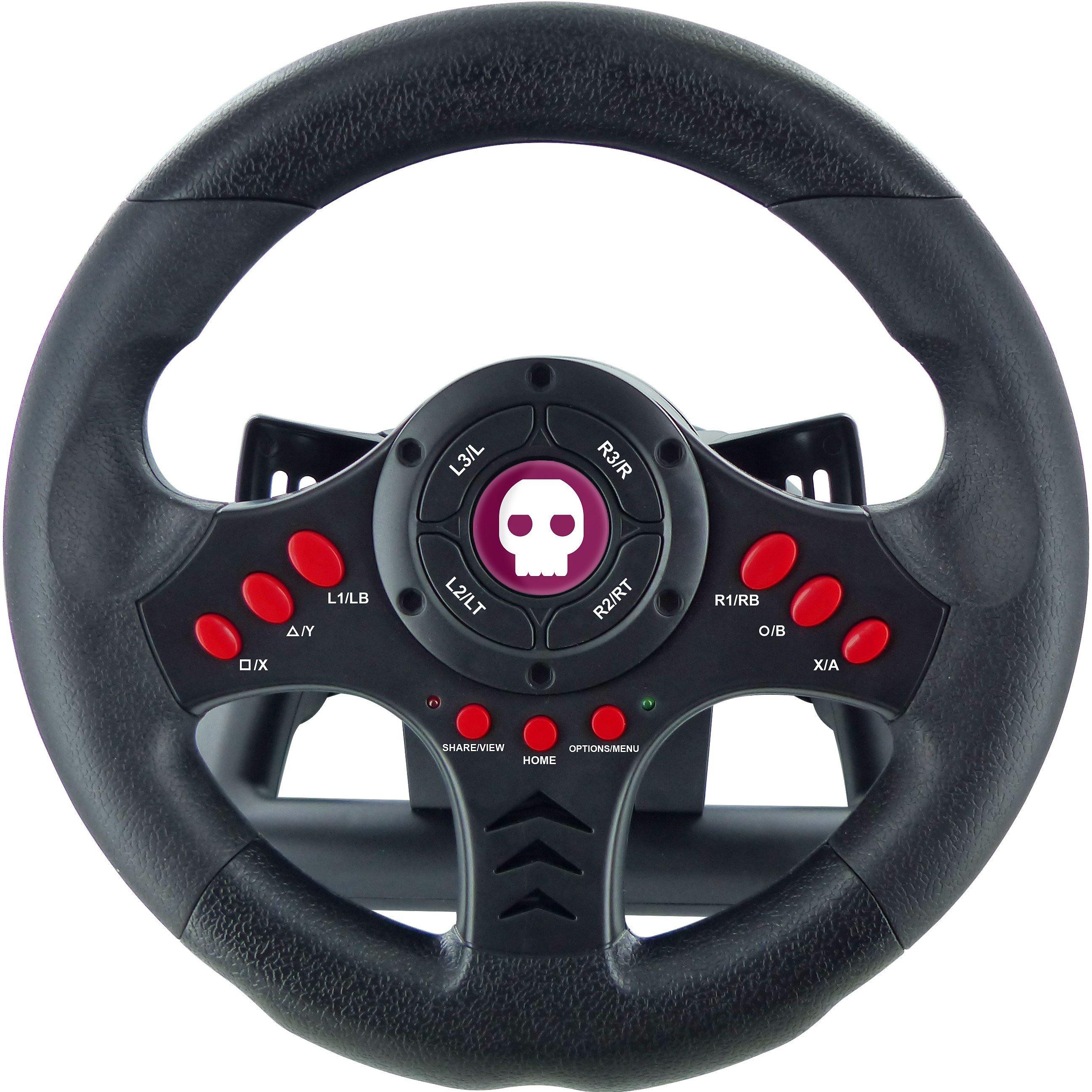 Black - GAMEware - Gameware Multiformat Wheel + Pedals - 3