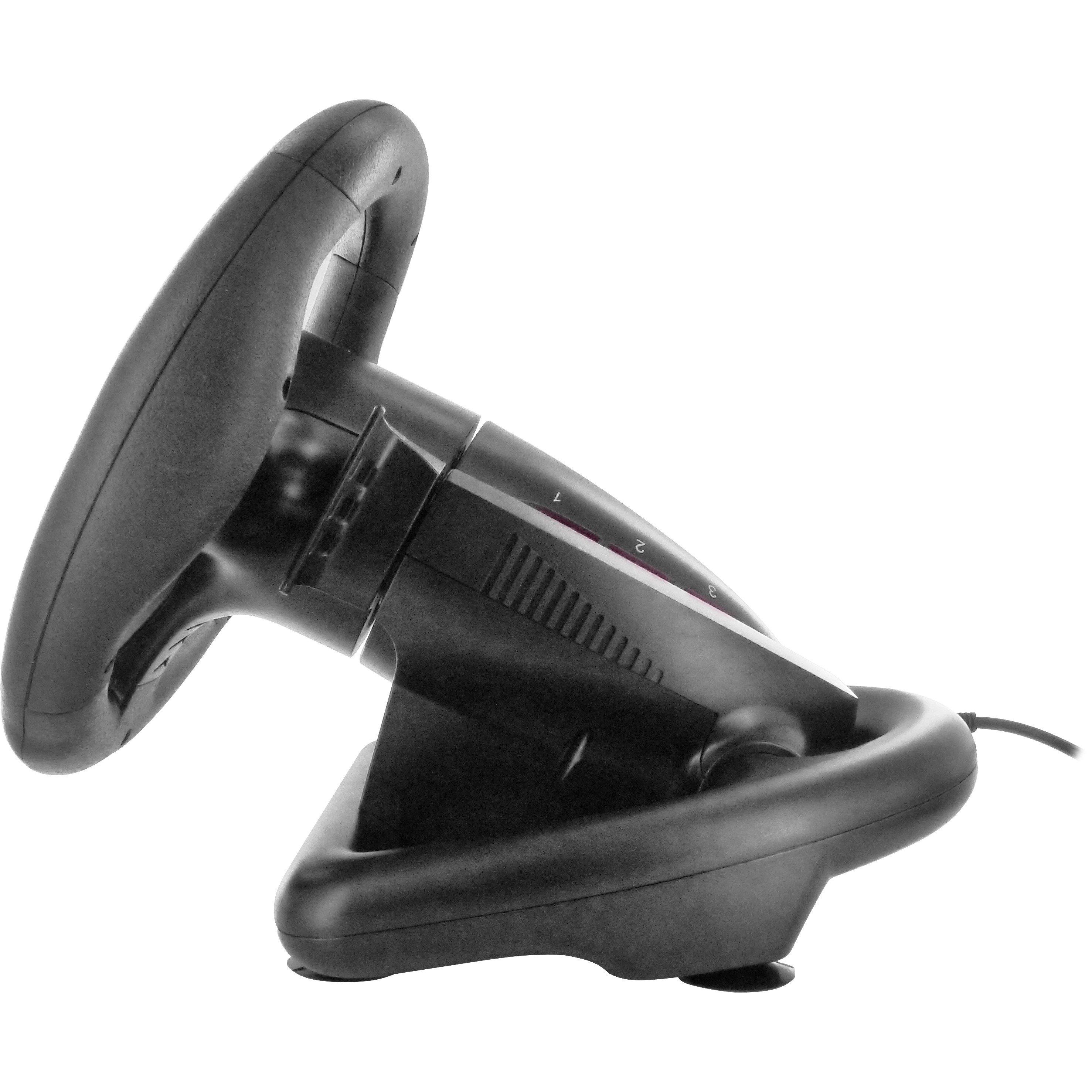 Black - GAMEware - Gameware Multiformat Wheel + Pedals - 4