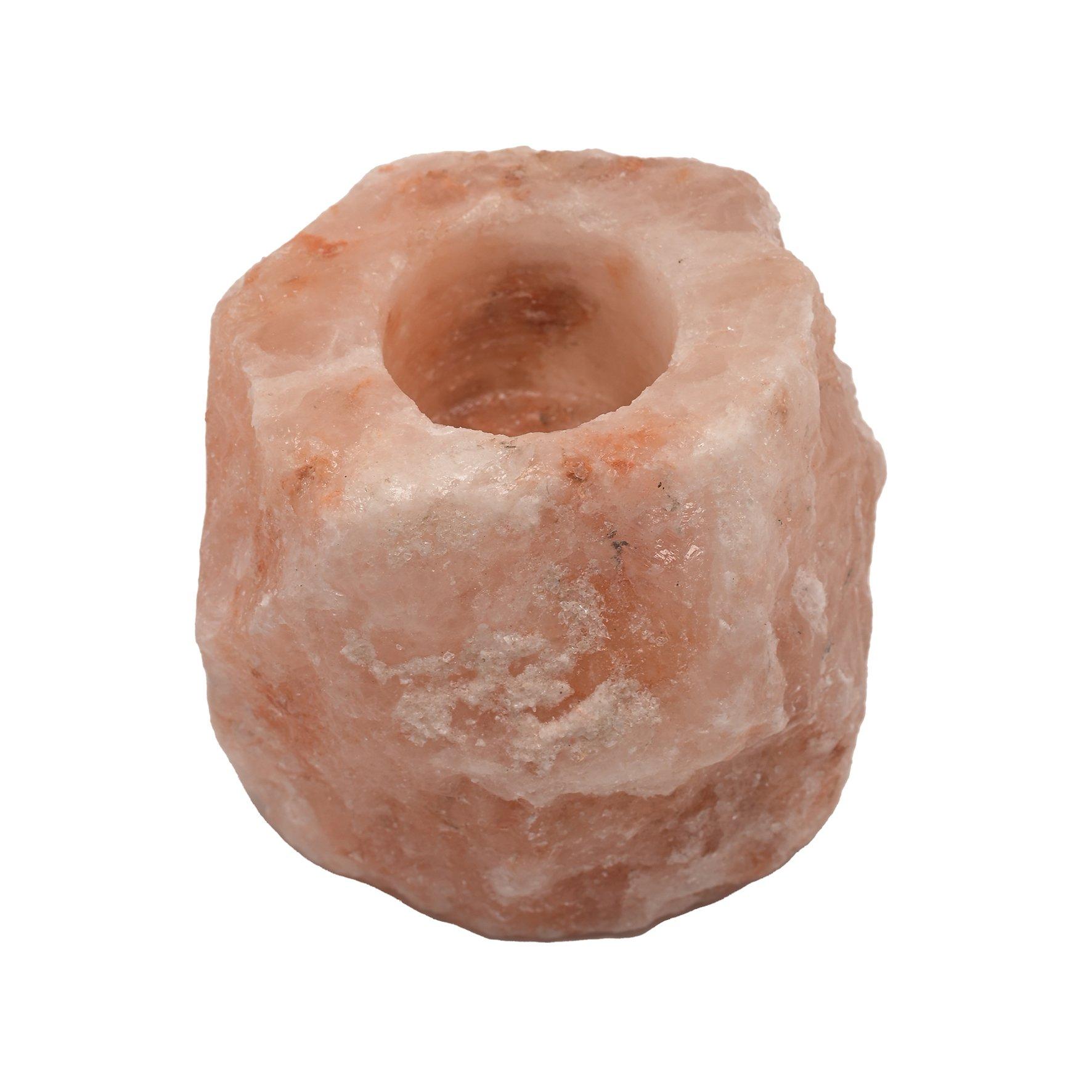 Pink - Hestia - Himalayan Rock Salt Set of 2 Assorted Tealights - 4