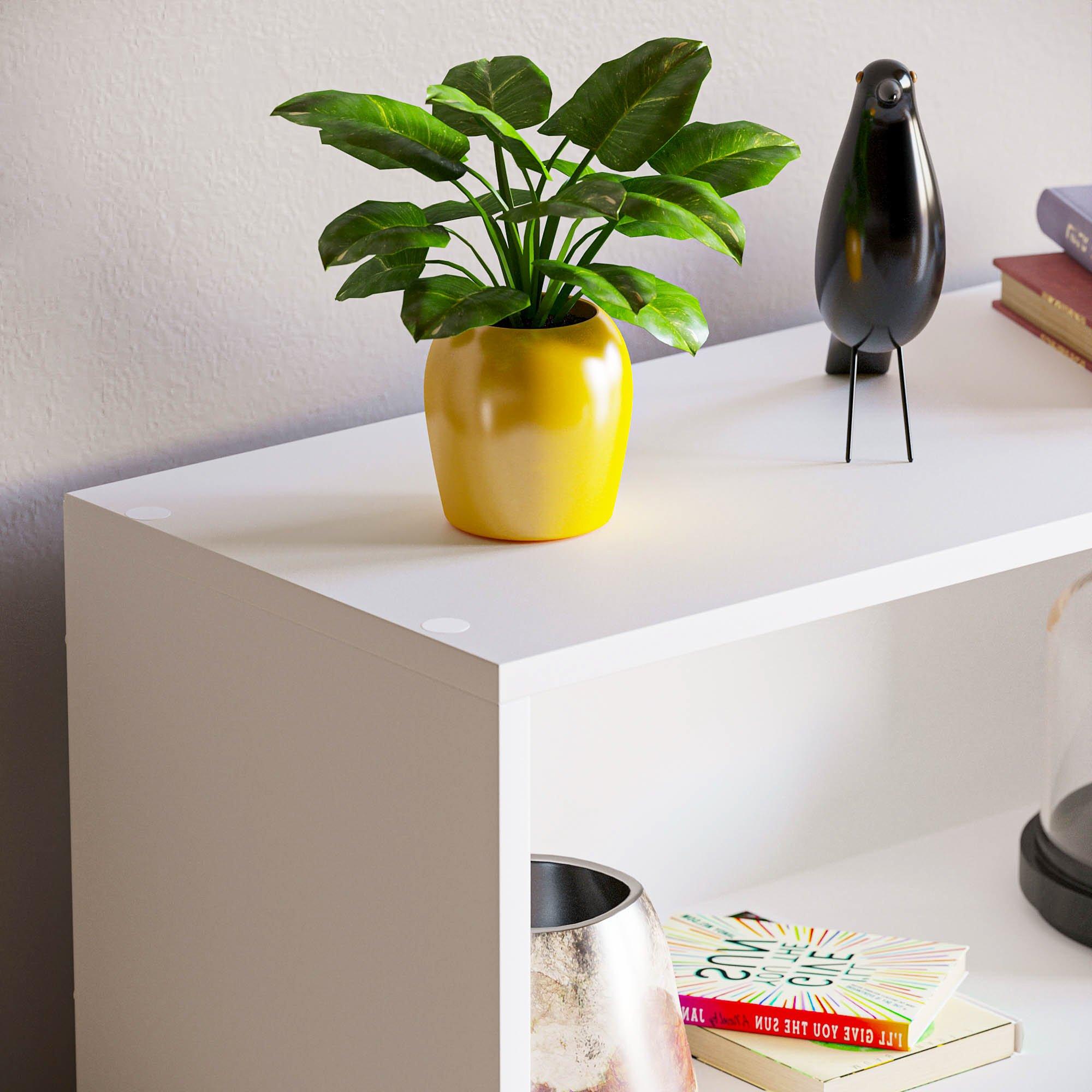 White - Lassic - Vida Designs Cambridge 3 Tier Low Bookcase - 4