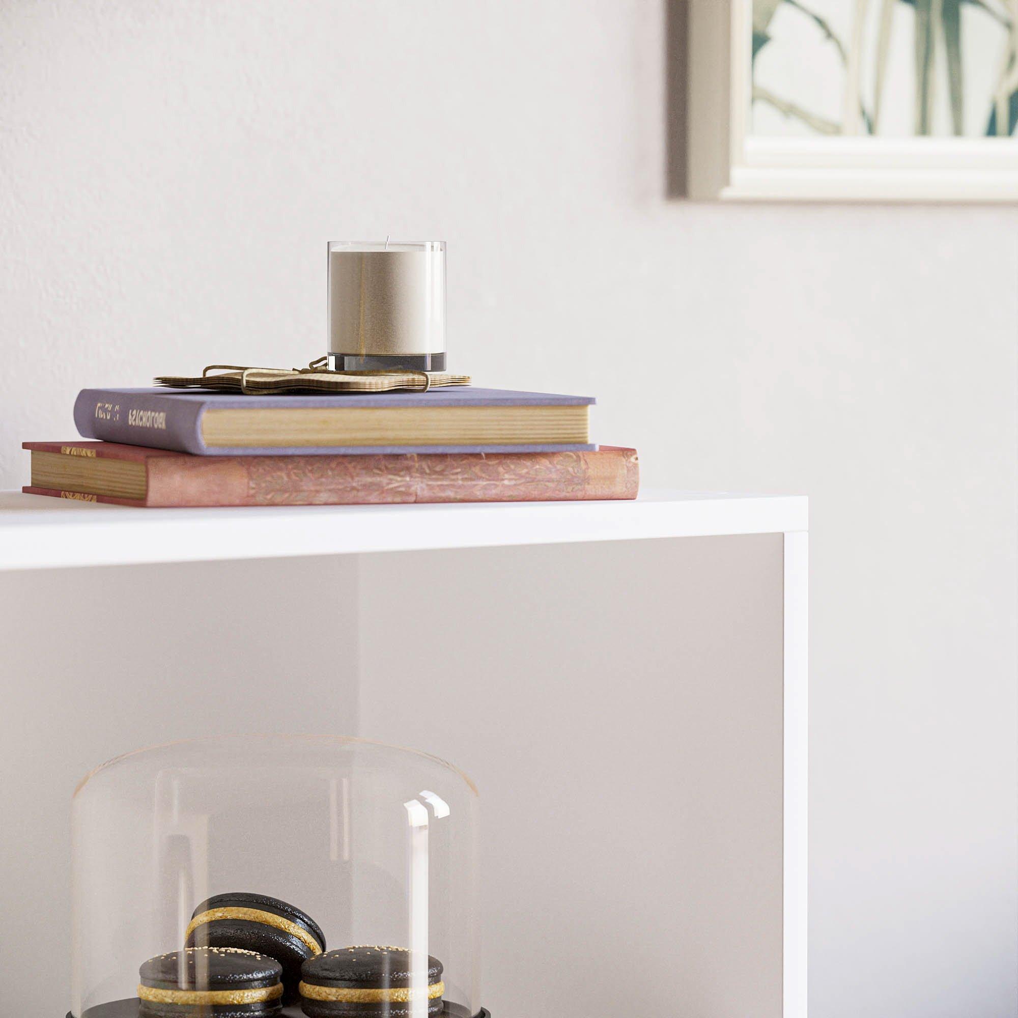 White - Lassic - Vida Designs Cambridge 3 Tier Low Bookcase - 5