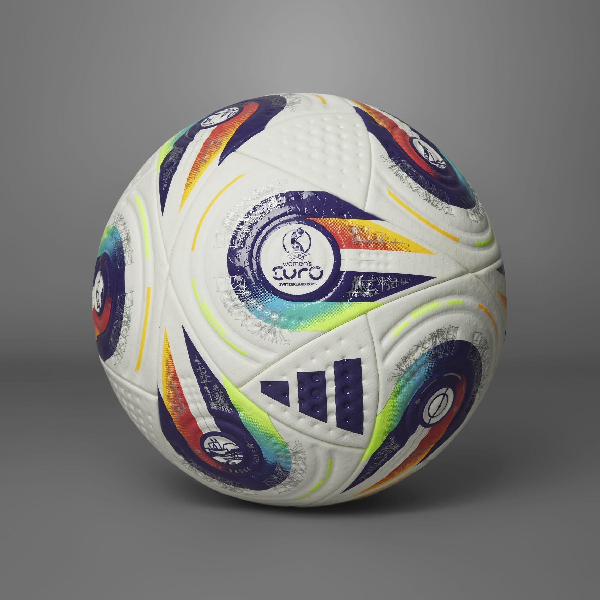 White/Purple - adidas - Euros 2025™ Pro Ball Adults - 8