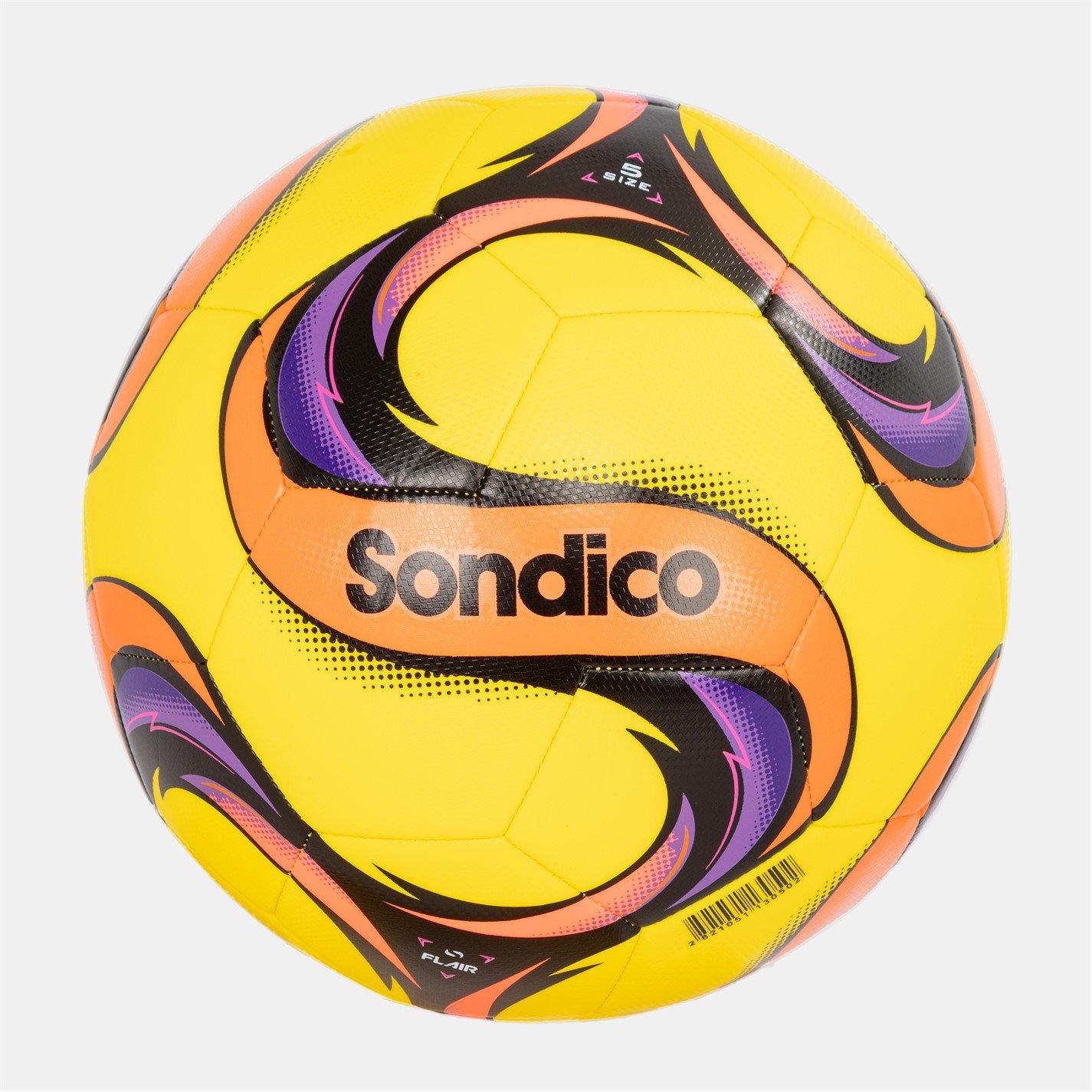 Sondico  Flair Football - Yellow/Black - Size 5