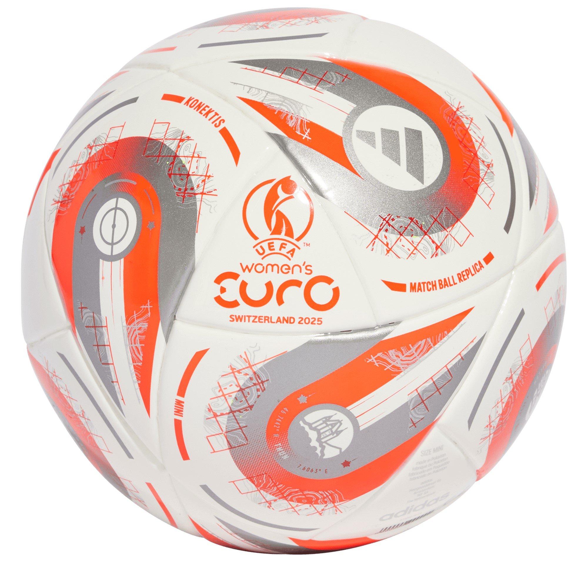 Adidas  Euros 2025 ™ Mini Ball Adults - White/Silver - Mini
