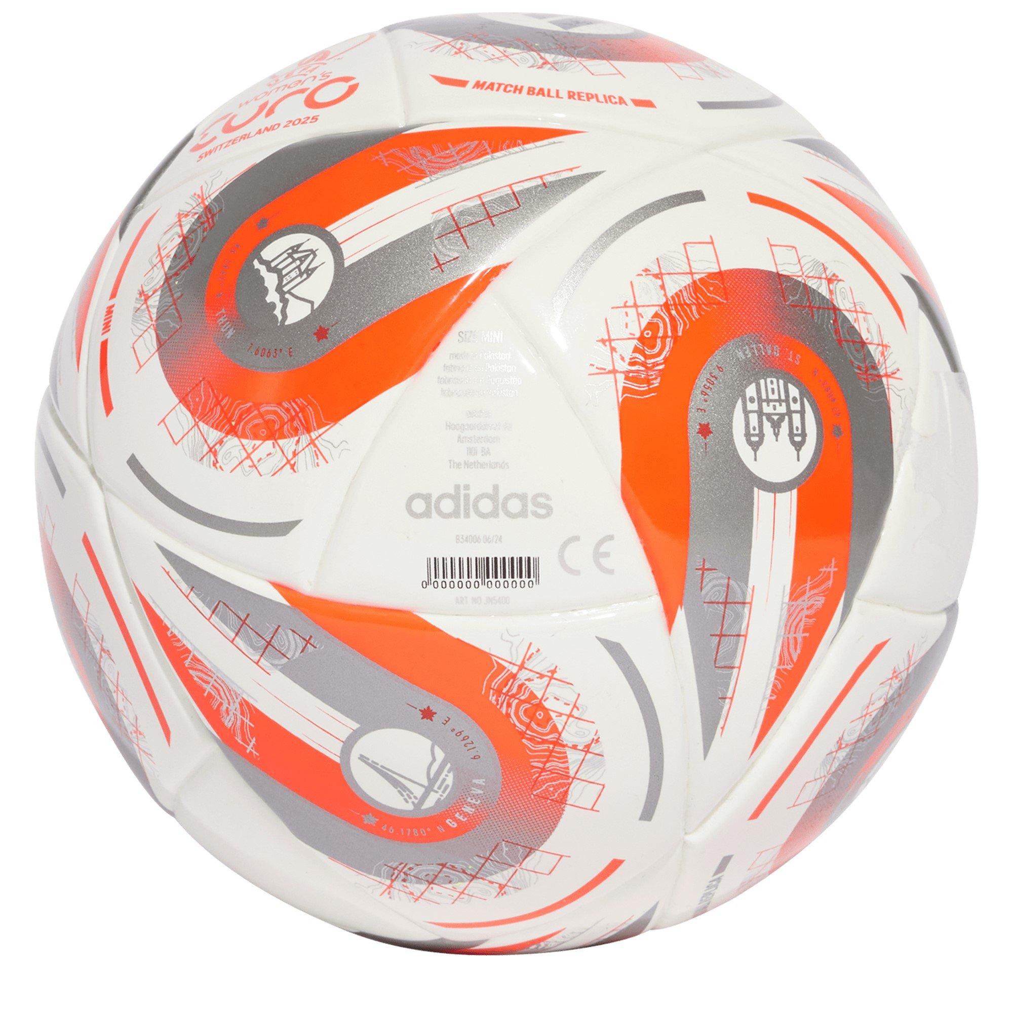 Wit/Zilver - adidas - Euros 2025 ™ Mini Ball Adults - 2