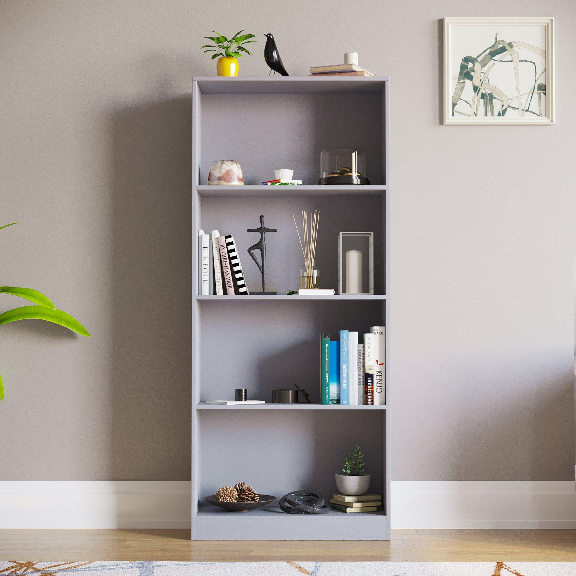 Grey - Lassic - Vida Designs Cambridge 4 Tier Large Bookcase - 3