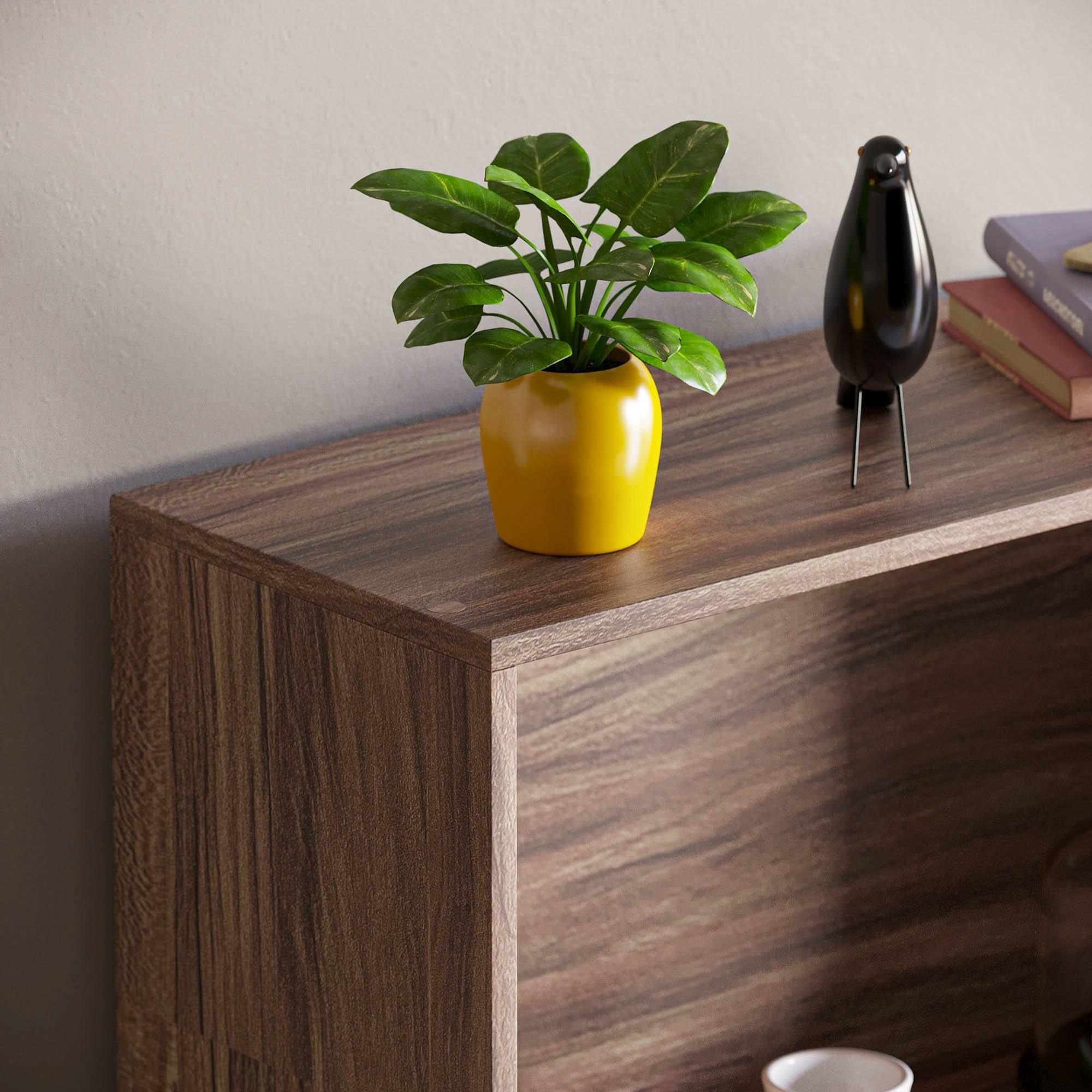 Walnut - Lassic - Vida Designs Cambridge 4 Tier Large Bookcase - 4