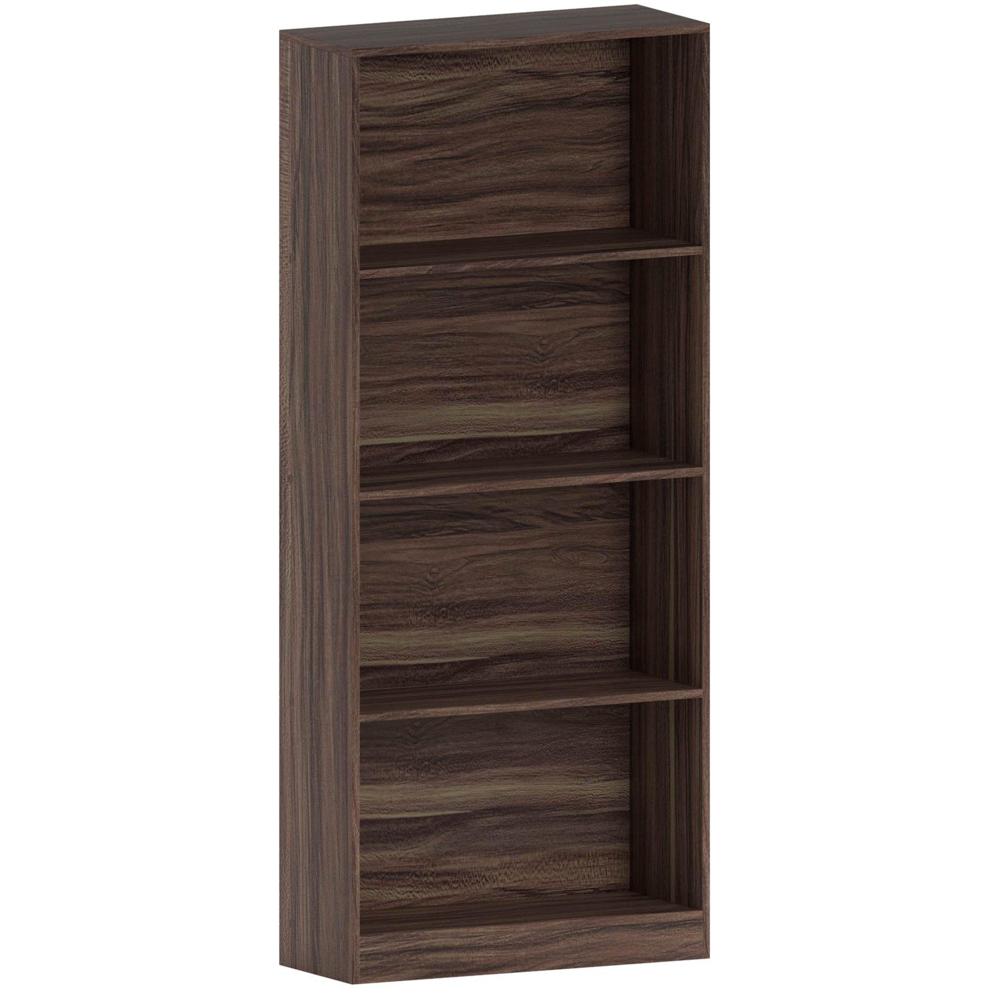 Walnut - Lassic - Vida Designs Cambridge 4 Tier Large Bookcase - 7