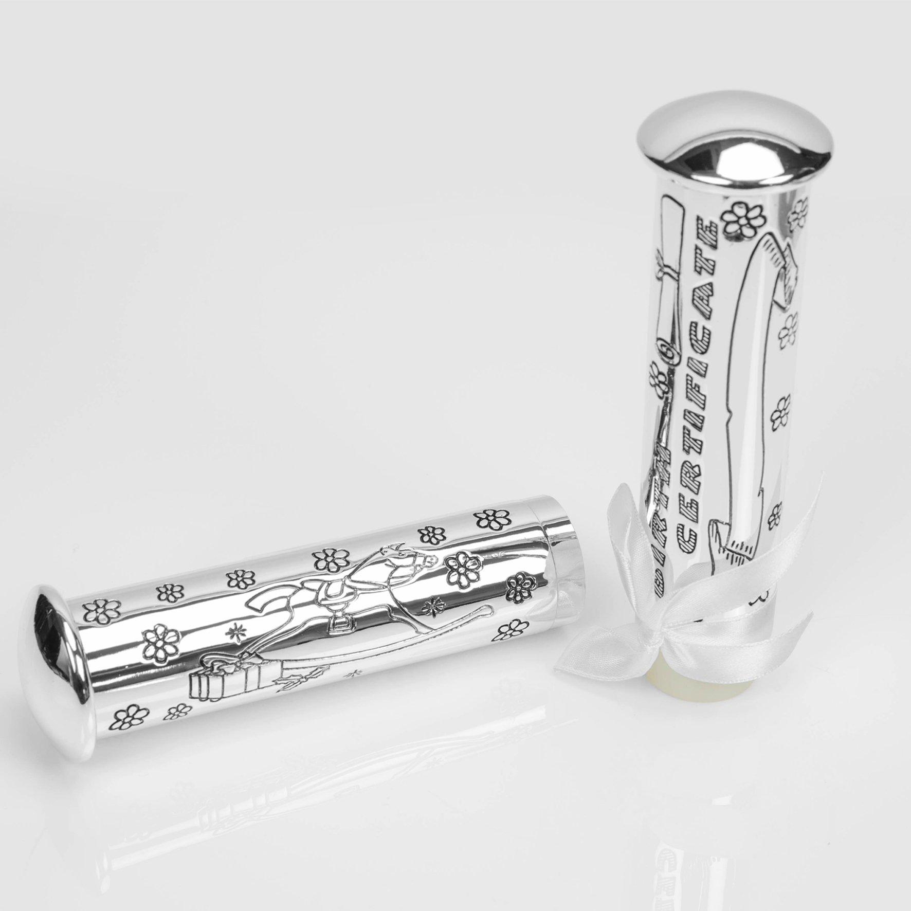 Silver - Juliana Collection - My Christening Day Album & Certificate stand - 6