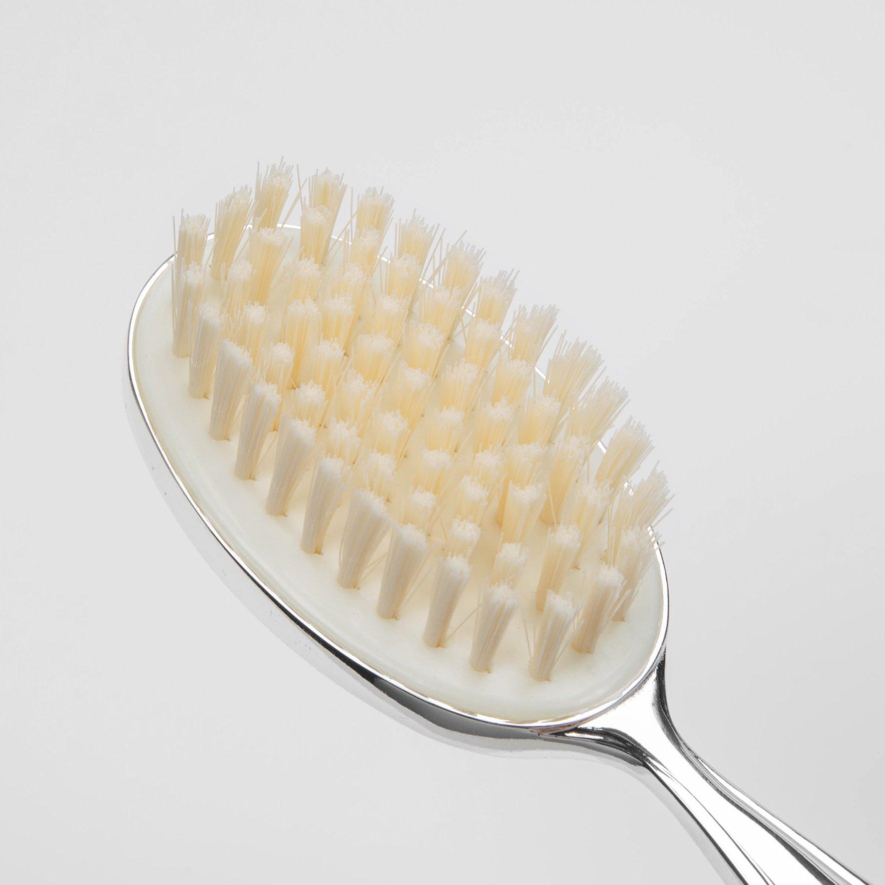 Silver - Juliana Collection - Silver plated Baby Brush & Comb - Teddy Design - 4