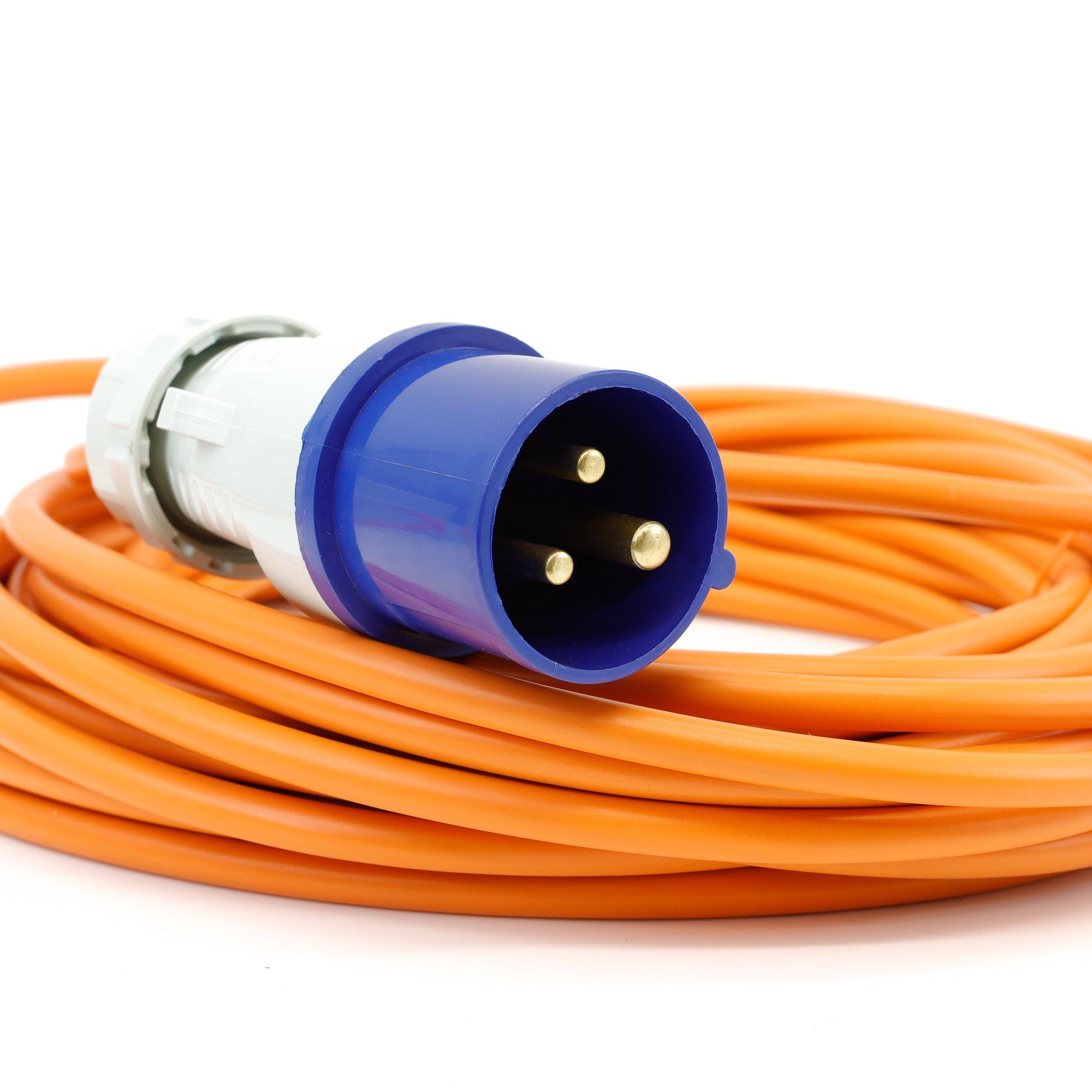 Black/Orange - Streetwize - Acclaim Range 5 Way Mobile Mains Unit 15m Cable - 5