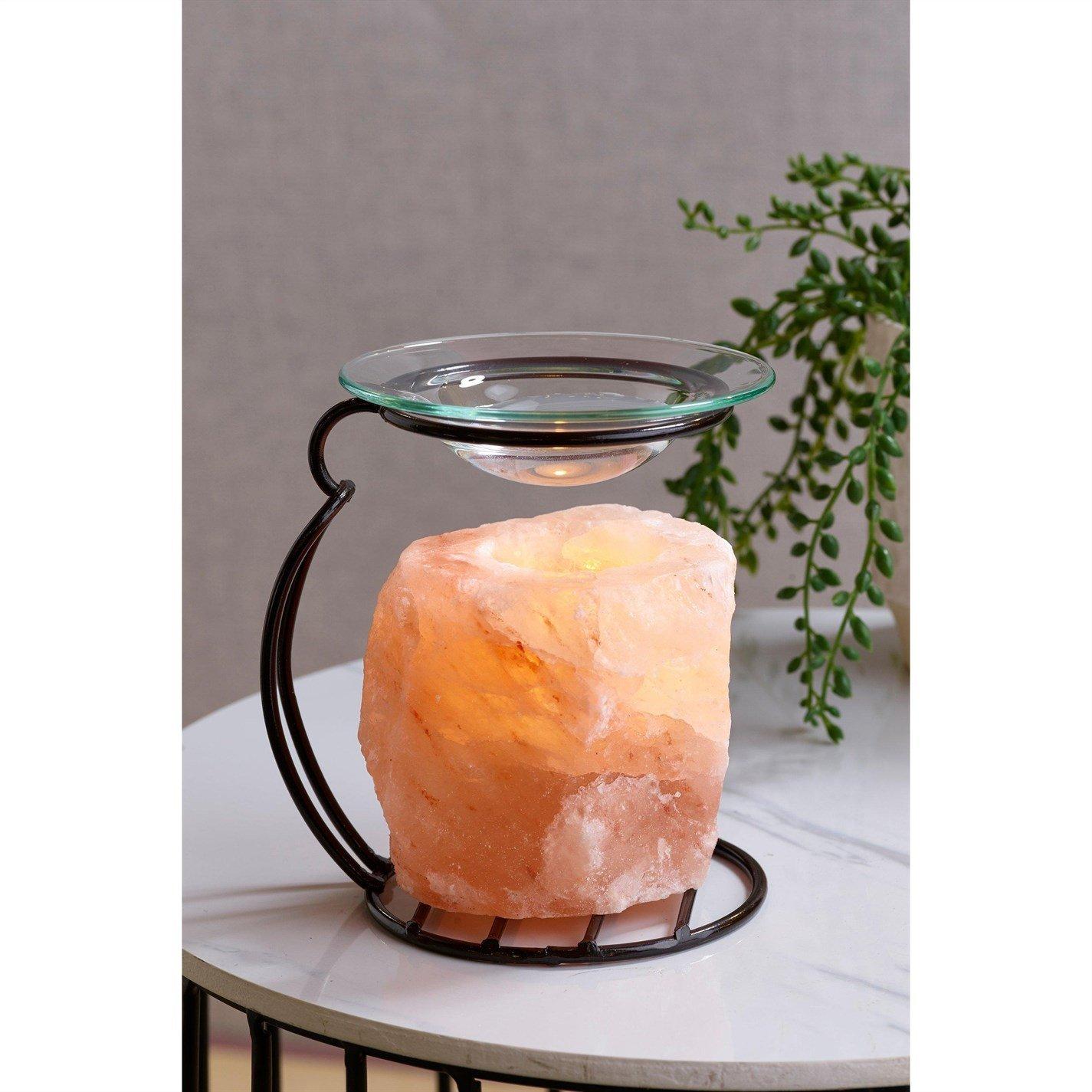 Hestia  Himalayan Salt Wax Melt Burner - Amber