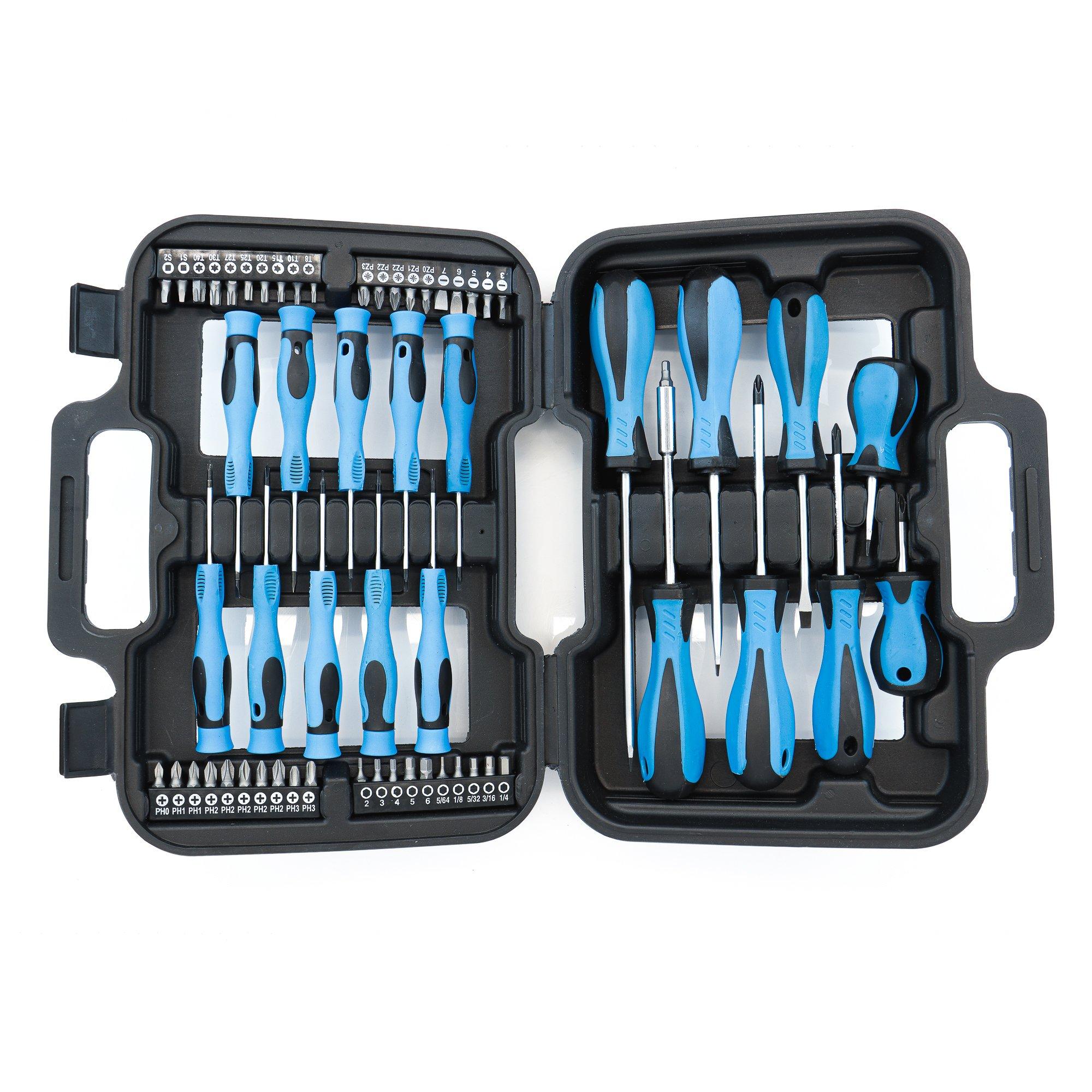 Blue - Streetwize - 58 pce Screwdriver and Bit Set in Case - 3