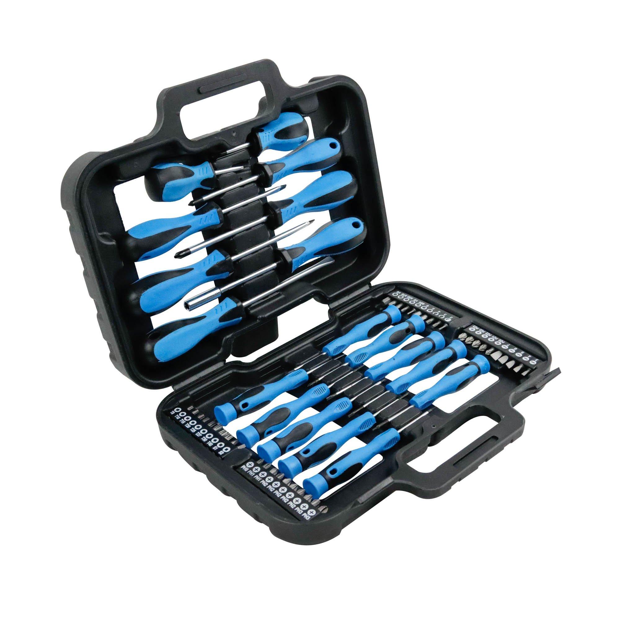 Blue - Streetwize - 58 pce Screwdriver and Bit Set in Case - 5