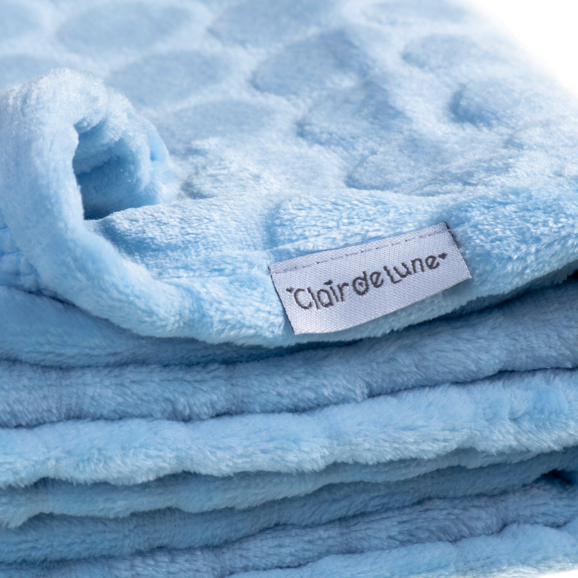 Blue - Clair De Lune - Clair de Lune Marshmallow Pram Blanket - 3